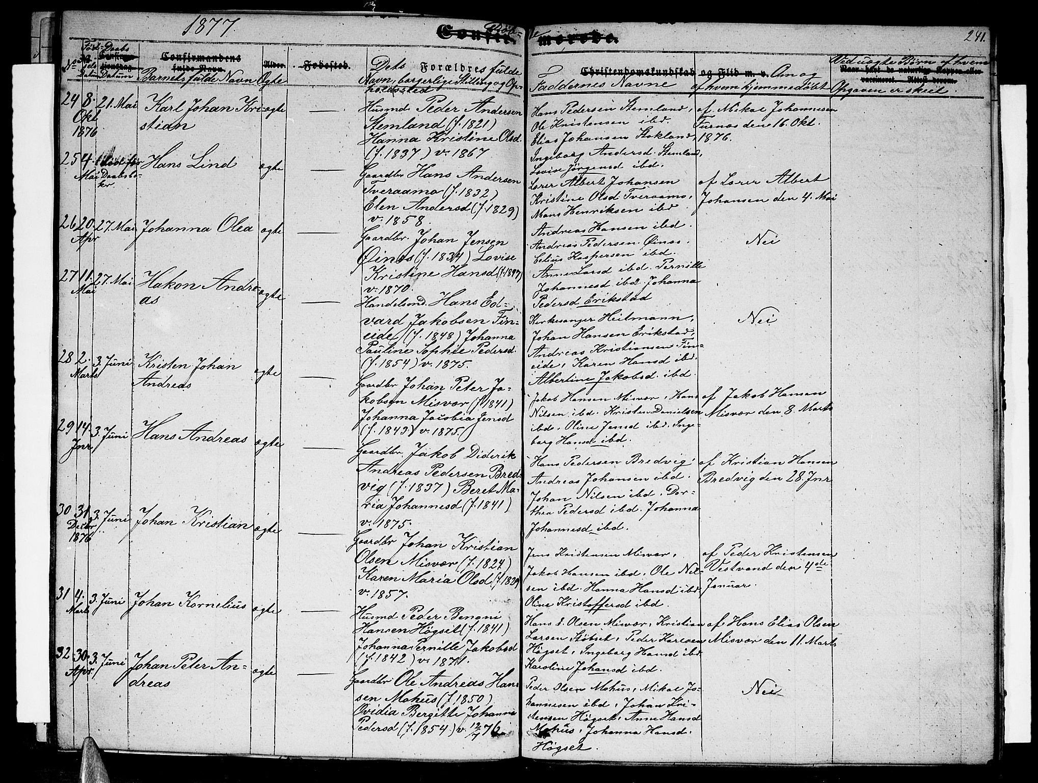 Ministerialprotokoller, klokkerbøker og fødselsregistre - Nordland, AV/SAT-A-1459/852/L0753: Parish register (copy) no. 852C04, 1856-1877, p. 241