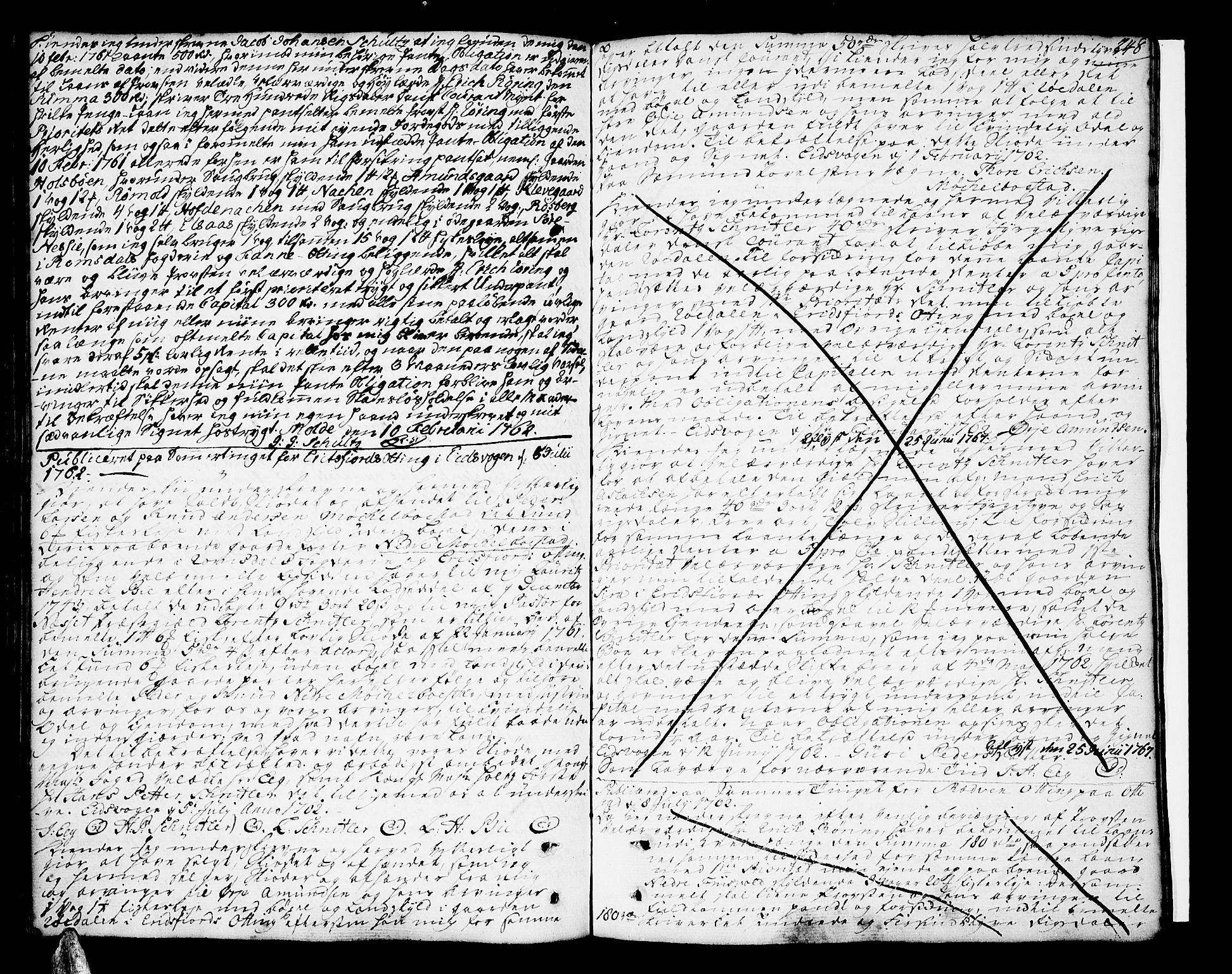 Romsdal sorenskriveri, SAT/A-4149/1/2/2C/L0003: Mortgage book no. 3, 1747-1767, p. 248
