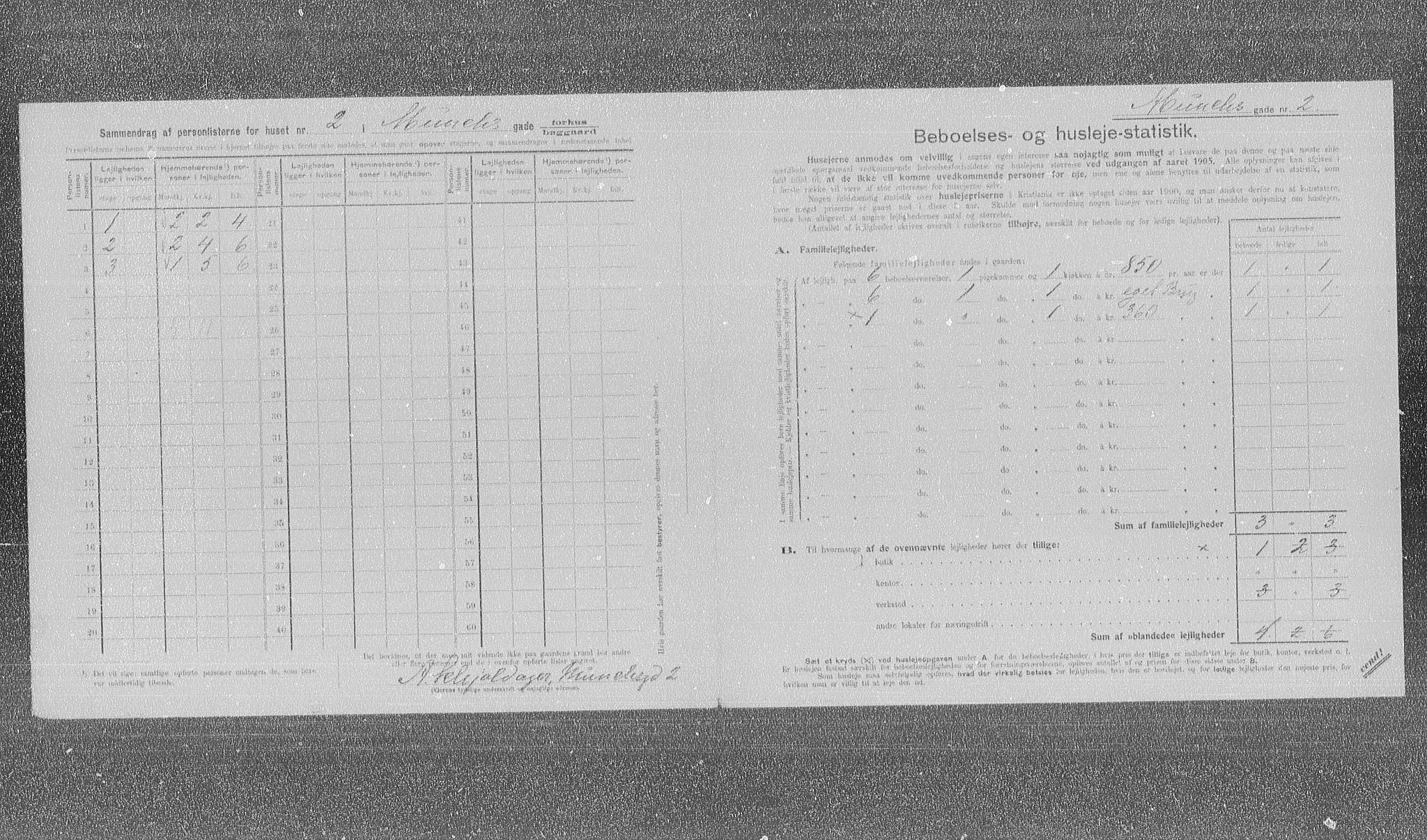 OBA, Municipal Census 1905 for Kristiania, 1905, p. 34982