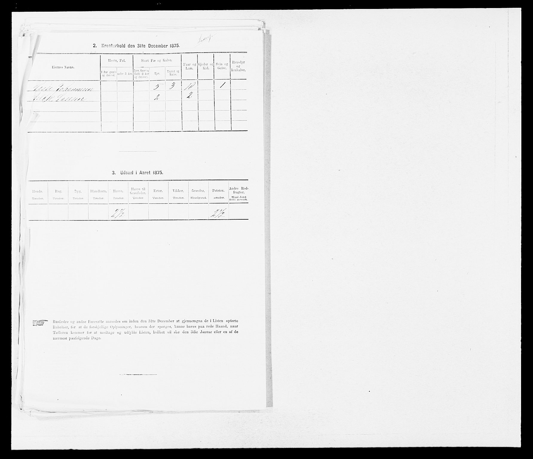 SAB, 1875 census for 1411P Eivindvik, 1875, p. 434