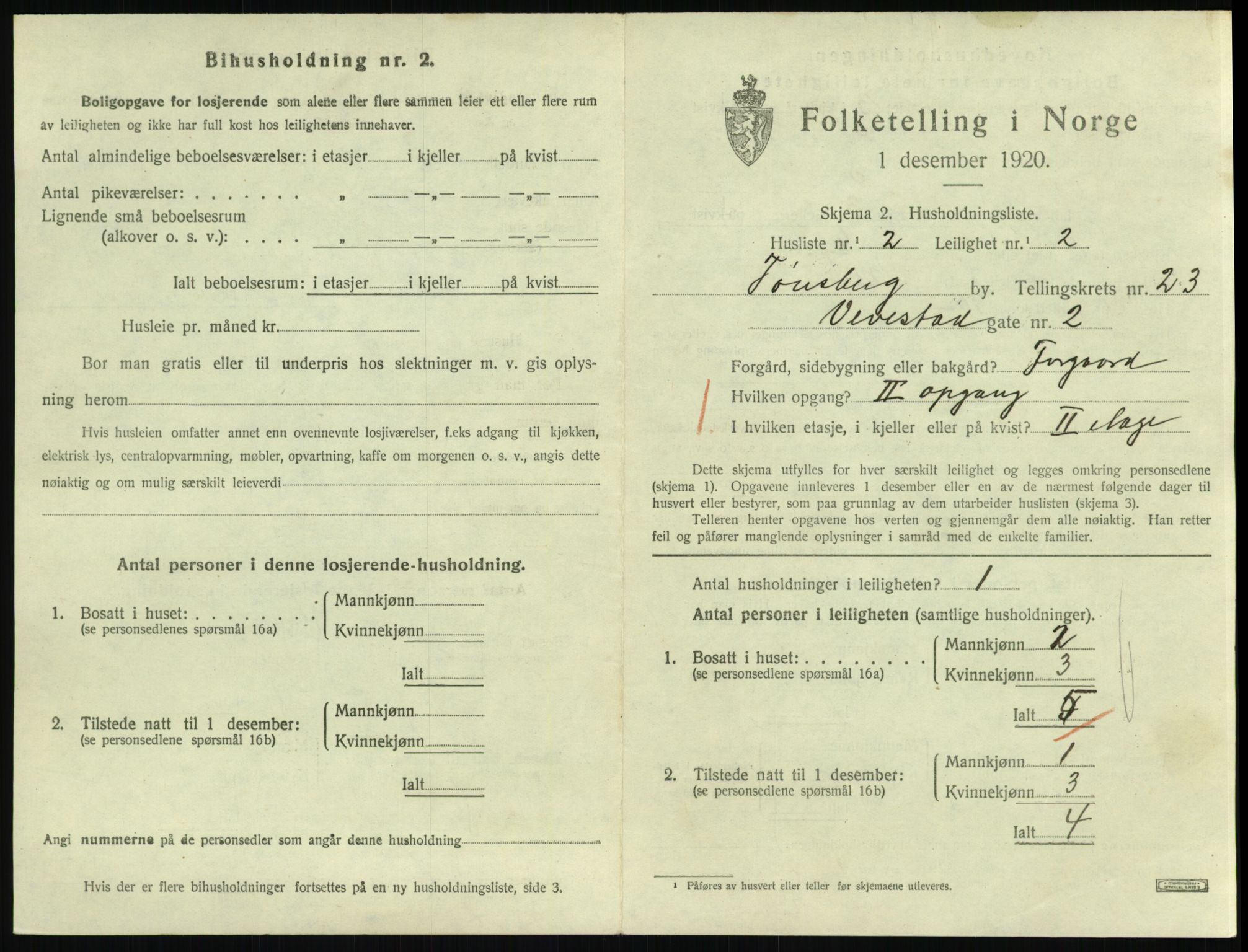 SAKO, 1920 census for Tønsberg, 1920, p. 8151