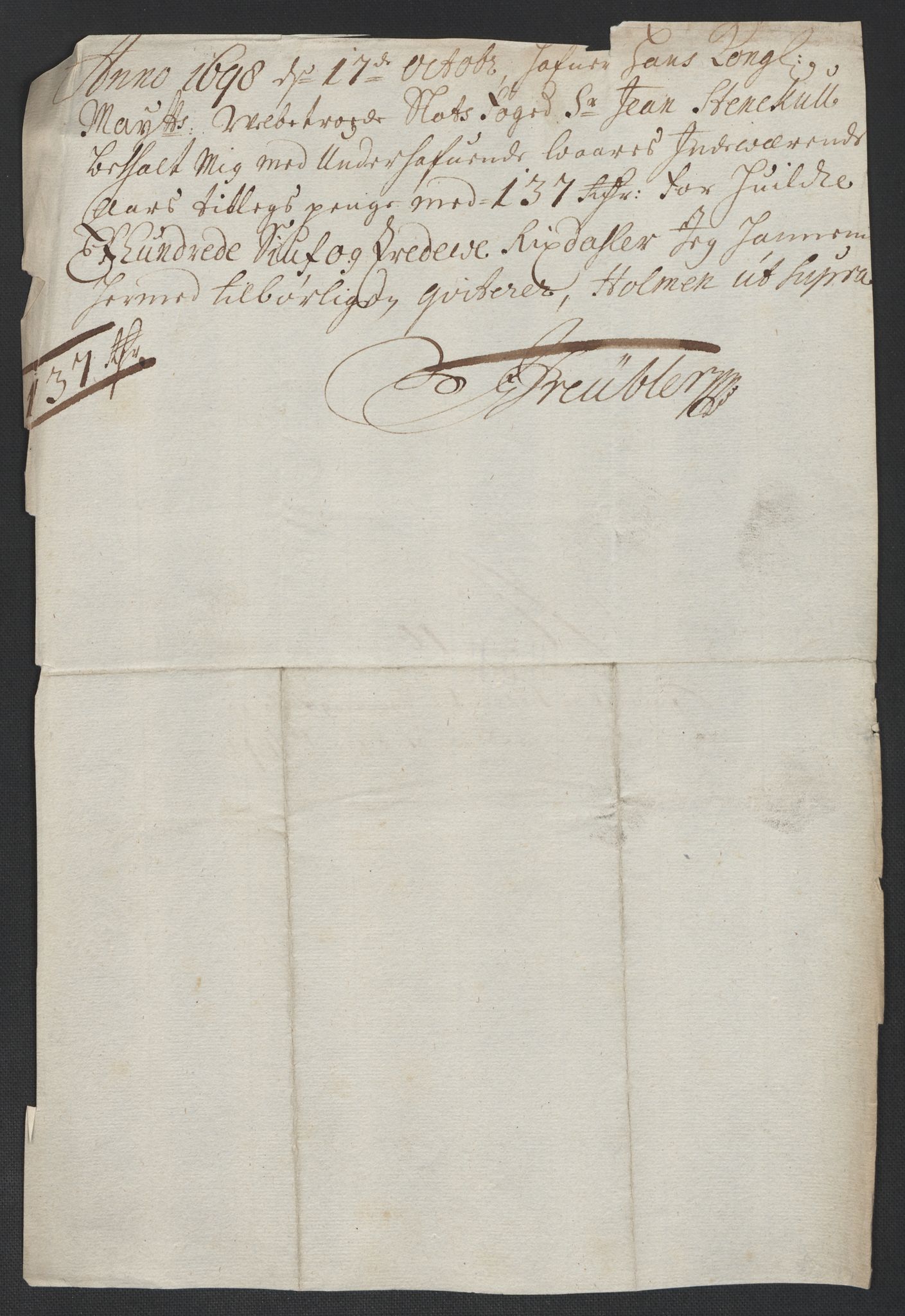 Rentekammeret inntil 1814, Reviderte regnskaper, Fogderegnskap, RA/EA-4092/R10/L0441: Fogderegnskap Aker og Follo, 1698, p. 168