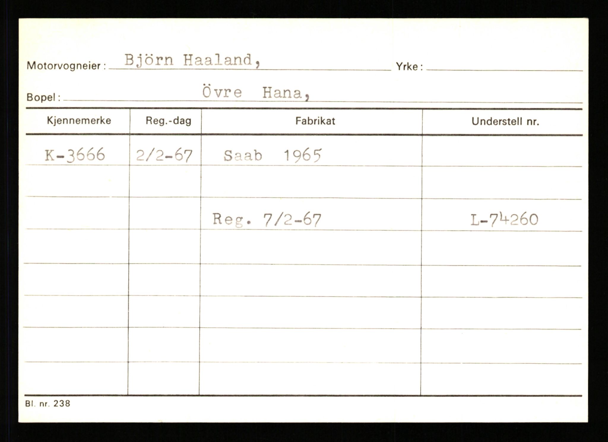 Stavanger trafikkstasjon, AV/SAST-A-101942/0/G/L0001: Registreringsnummer: 0 - 5782, 1930-1971, p. 2307