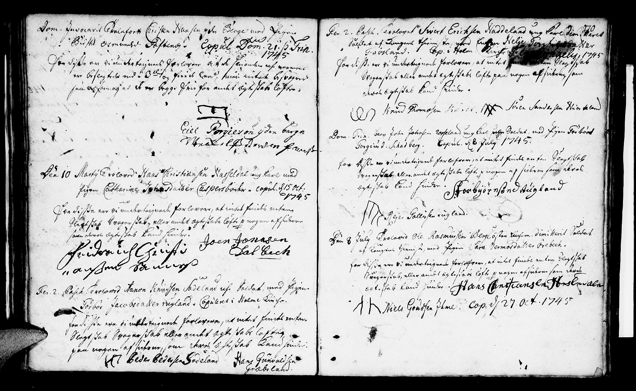 Mandal sokneprestkontor, AV/SAK-1111-0030/F/Fa/Faa/L0002: Parish register (official) no. A 2, 1720-1754, p. 70