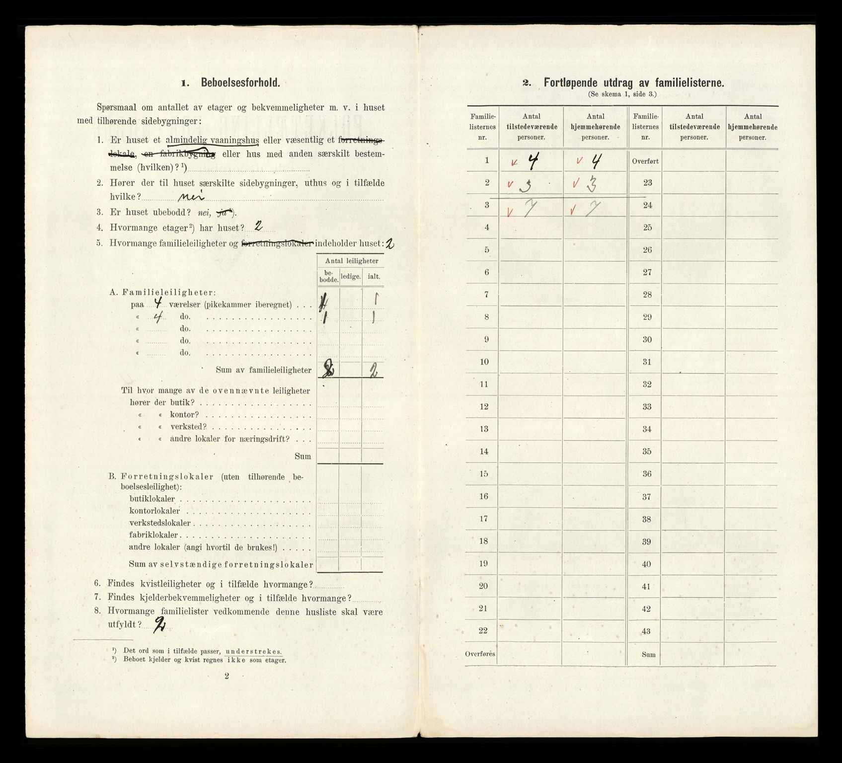 RA, 1910 census for Kristiansand, 1910, p. 595