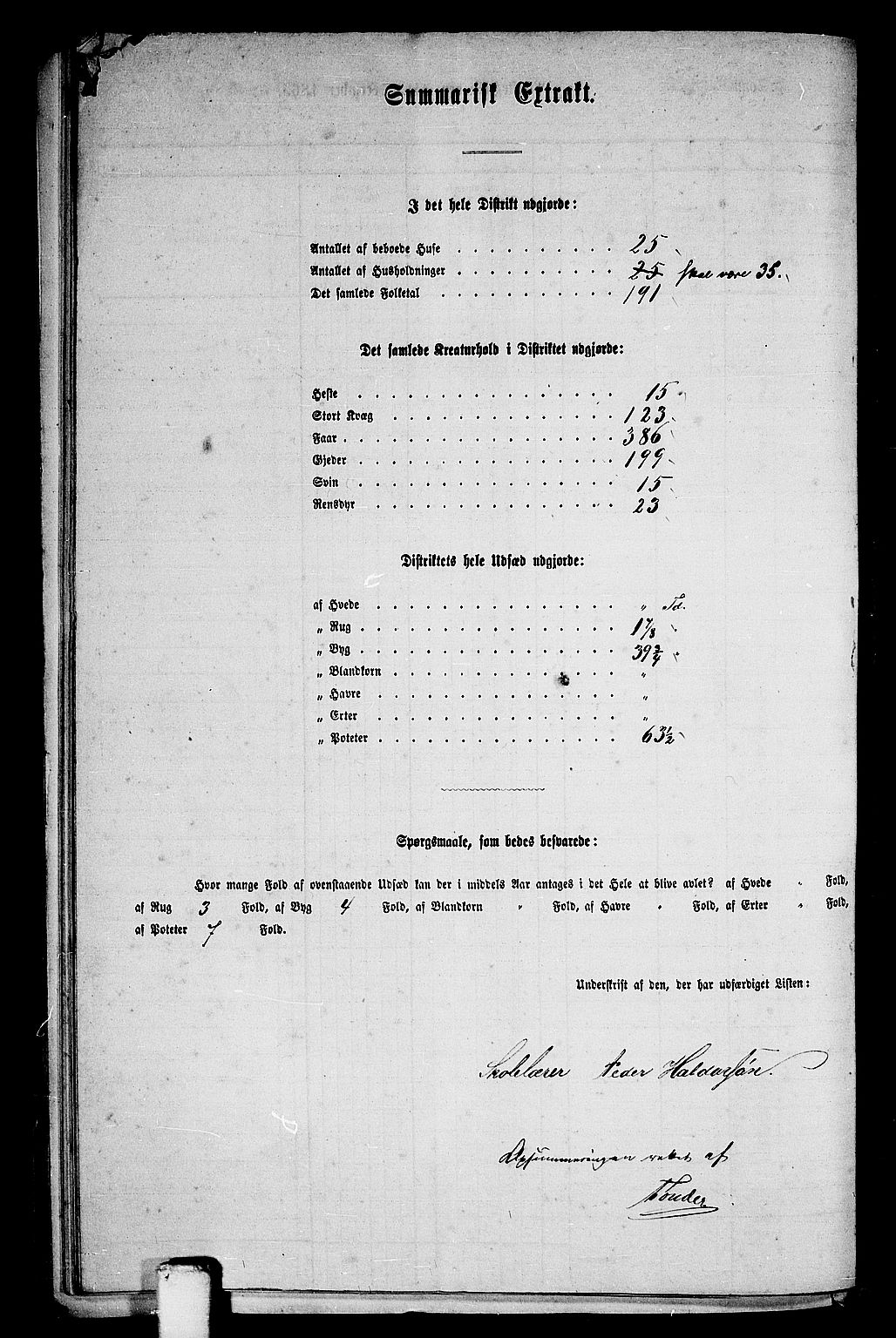 RA, 1865 census for Folda, 1865, p. 118