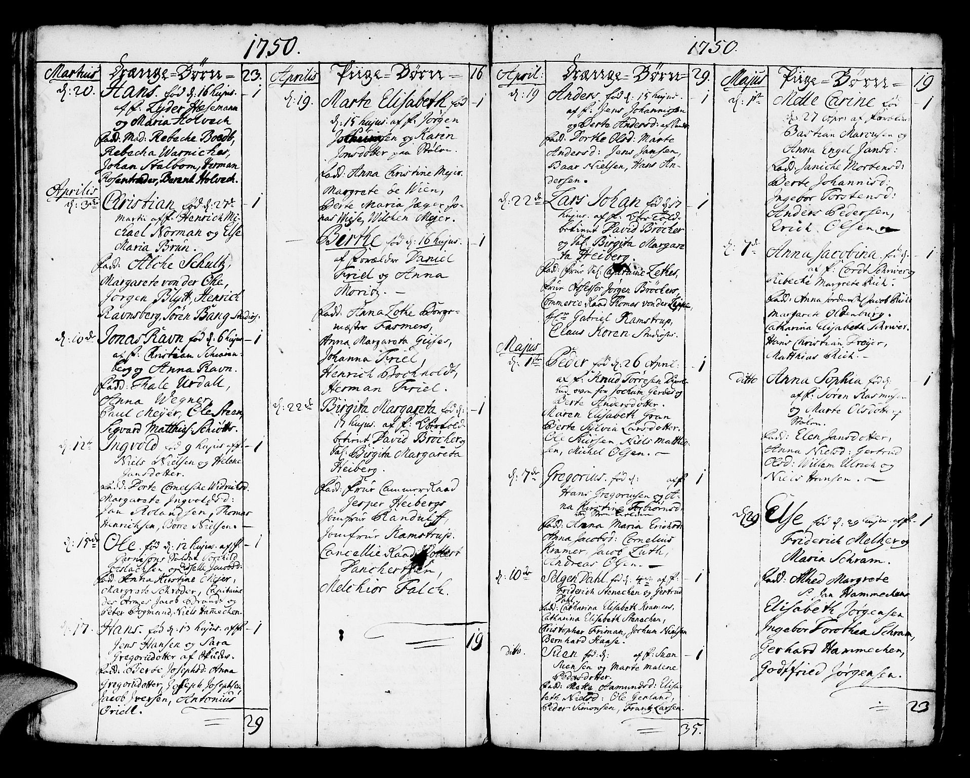 Korskirken sokneprestembete, SAB/A-76101/H/Haa/L0004: Parish register (official) no. A 4, 1720-1750, p. 296