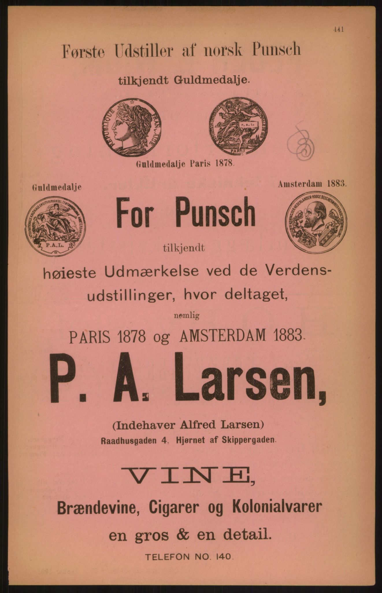 Kristiania/Oslo adressebok, PUBL/-, 1891, p. 441