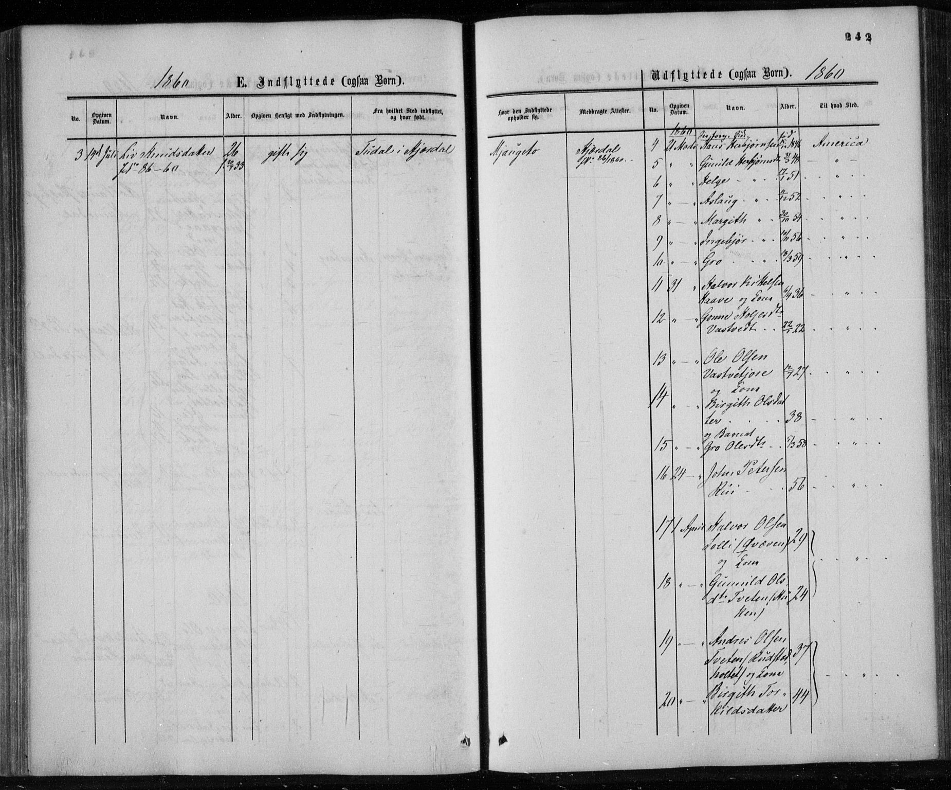 Gransherad kirkebøker, SAKO/A-267/F/Fa/L0003: Parish register (official) no. I 3, 1859-1870, p. 242