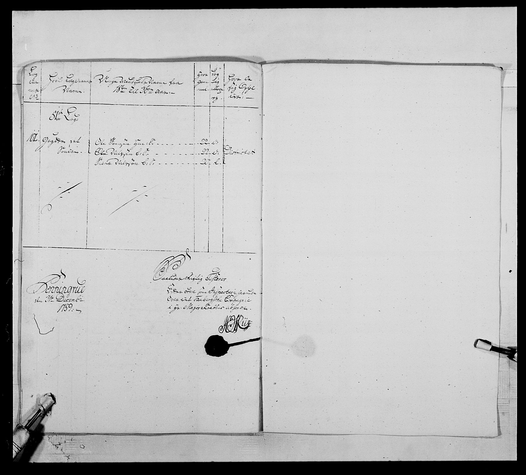 Kommanderende general (KG I) med Det norske krigsdirektorium, AV/RA-EA-5419/E/Ea/L0503: 1. Opplandske regiment, 1756-1761, p. 378