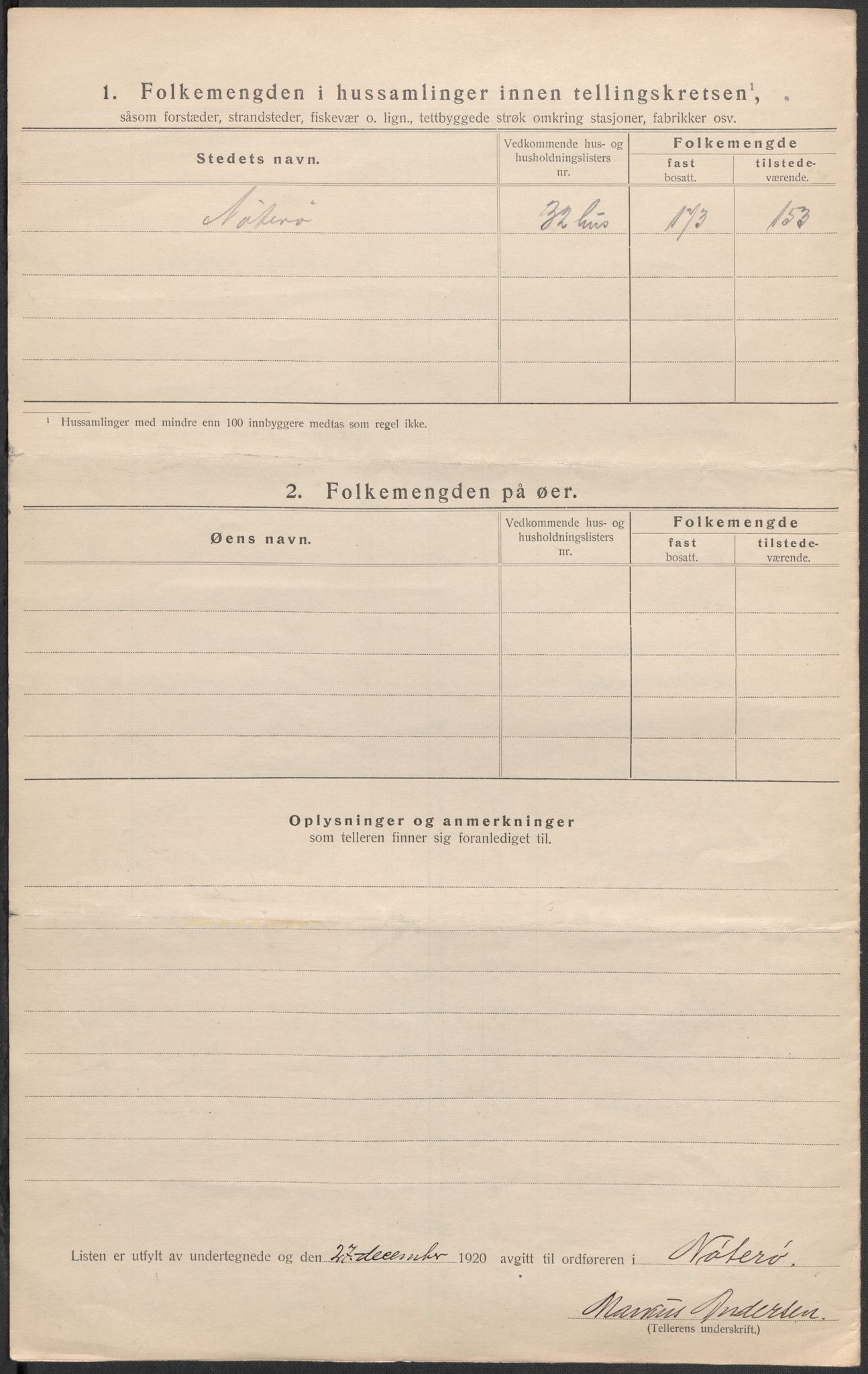 SAKO, 1920 census for Nøtterøy, 1920, p. 24