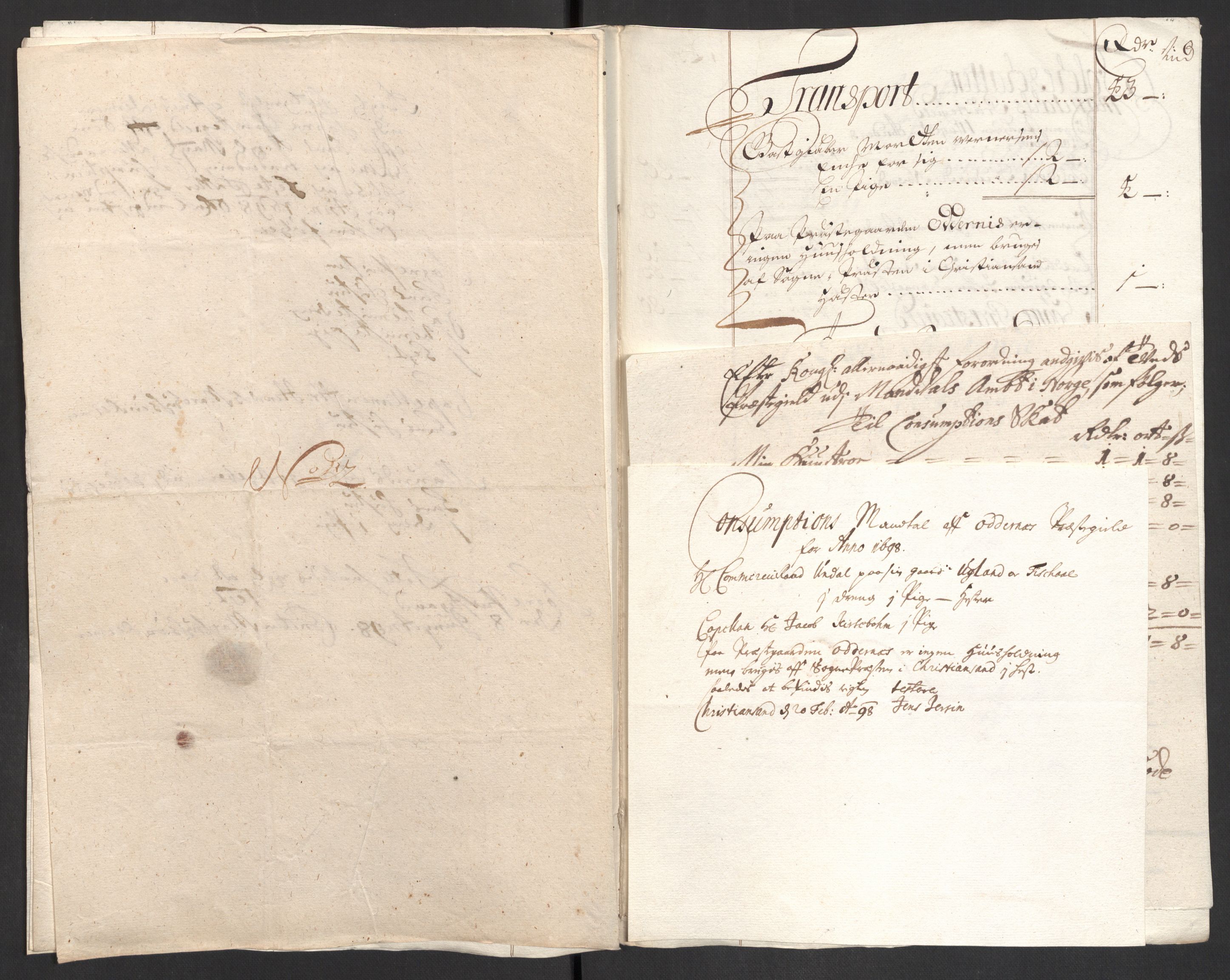 Rentekammeret inntil 1814, Reviderte regnskaper, Fogderegnskap, RA/EA-4092/R43/L2547: Fogderegnskap Lista og Mandal, 1698-1699, p. 60