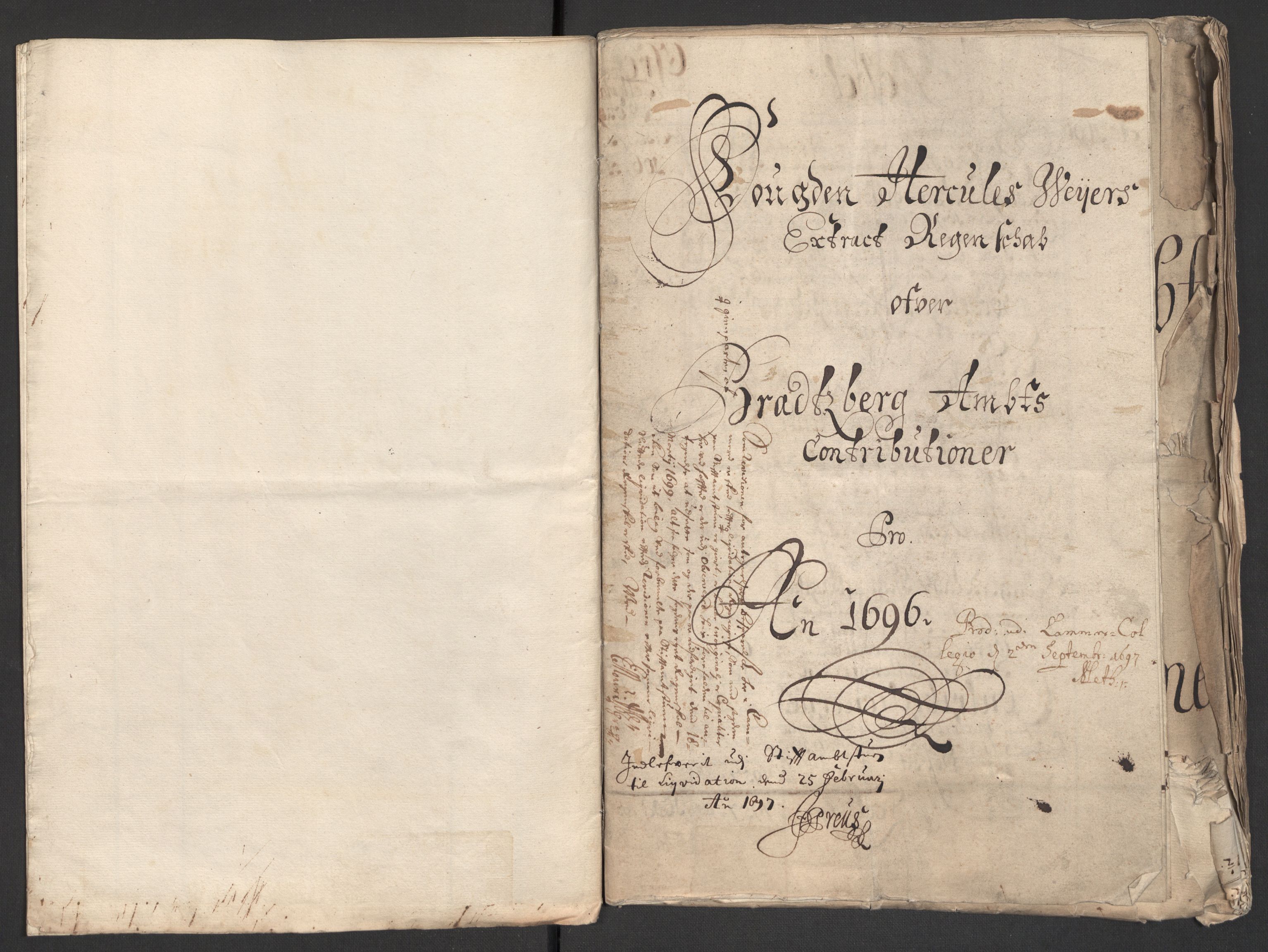 Rentekammeret inntil 1814, Reviderte regnskaper, Fogderegnskap, AV/RA-EA-4092/R36/L2094: Fogderegnskap Øvre og Nedre Telemark og Bamble, 1696, p. 13