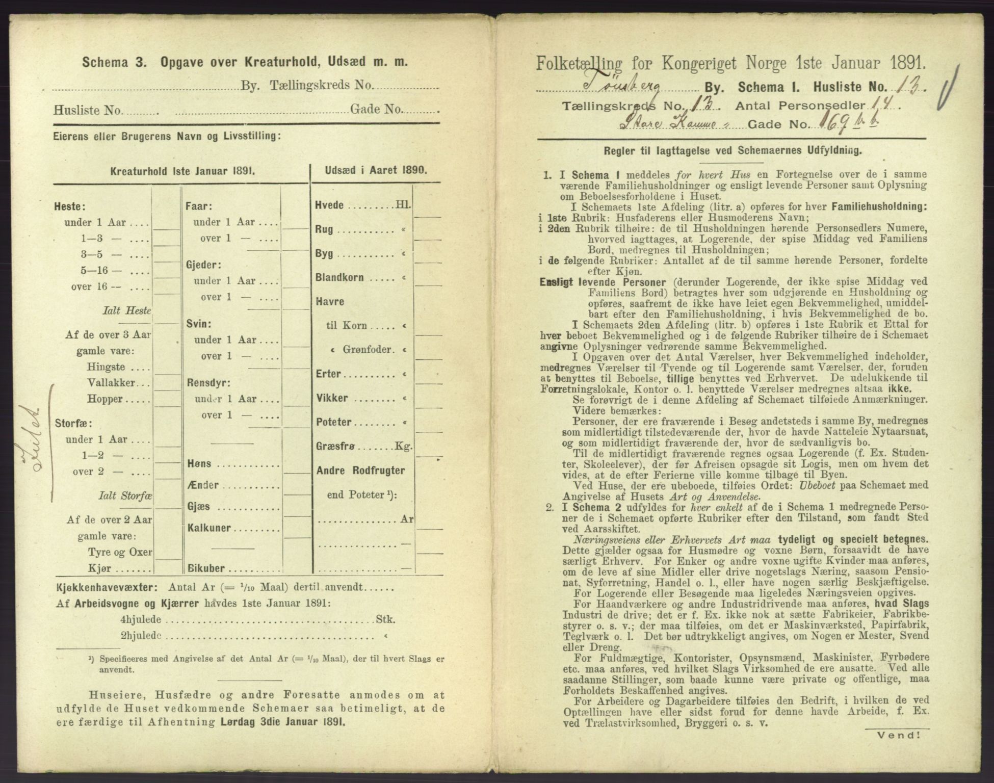 RA, 1891 census for 0705 Tønsberg, 1891, p. 510