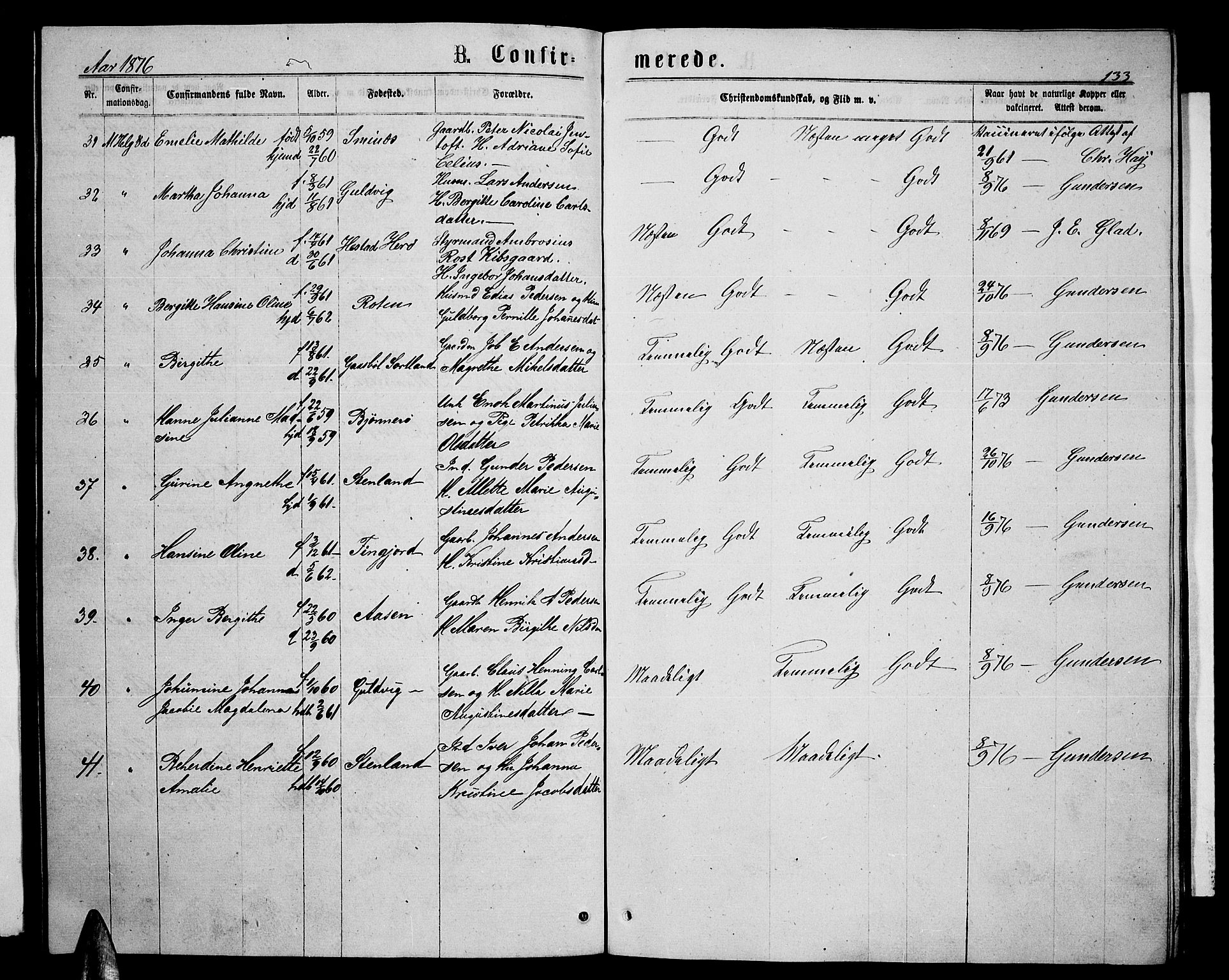 Ministerialprotokoller, klokkerbøker og fødselsregistre - Nordland, AV/SAT-A-1459/893/L1348: Parish register (copy) no. 893C03, 1867-1877, p. 133