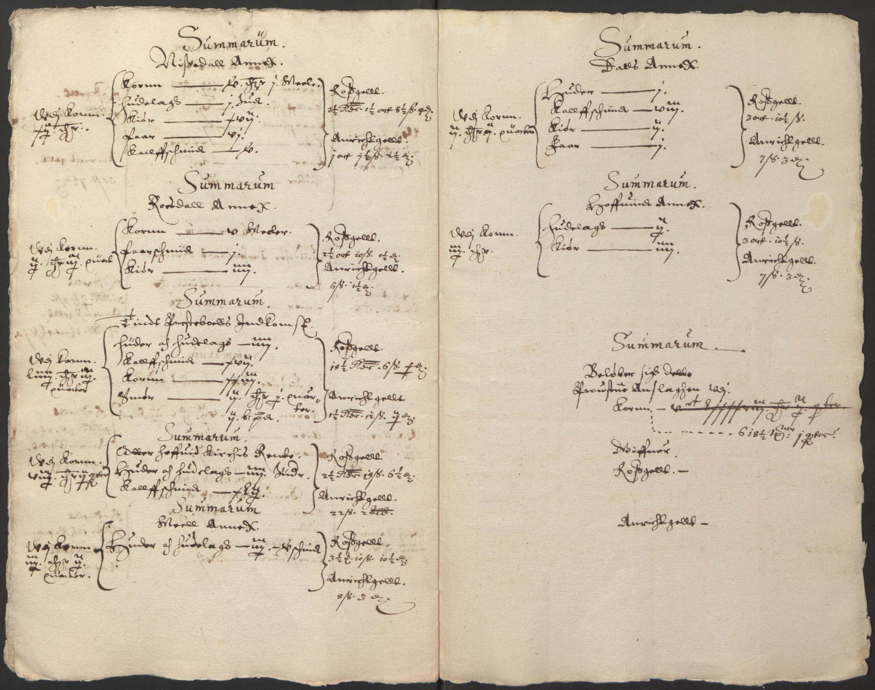 Stattholderembetet 1572-1771, AV/RA-EA-2870/Ek/L0014/0001: Jordebøker til utlikning av rosstjeneste 1624-1626: / Kirke- og prestebolsinntekter i Oslo og Hamar bispedømme, 1625-1626, p. 133