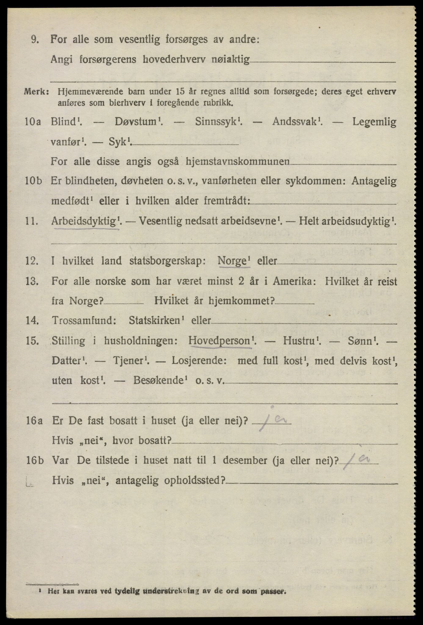 SAO, 1920 census for Asker, 1920, p. 4867