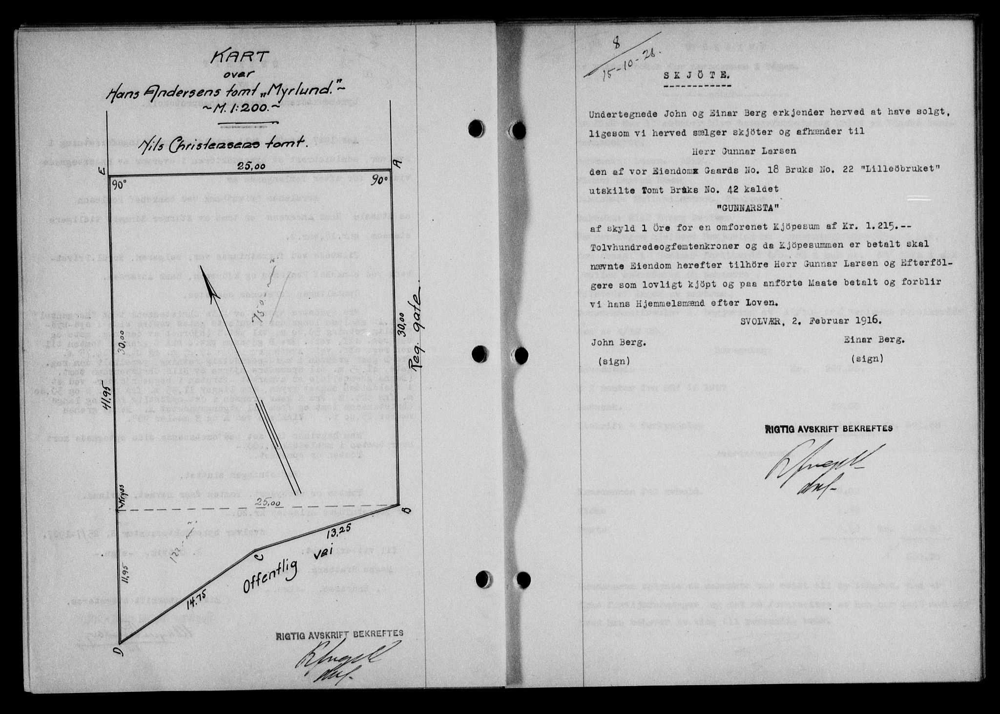Lofoten sorenskriveri, SAT/A-0017/1/2/2C/L0018b: Mortgage book no. 18b, 1928-1928, Deed date: 15.10.1928