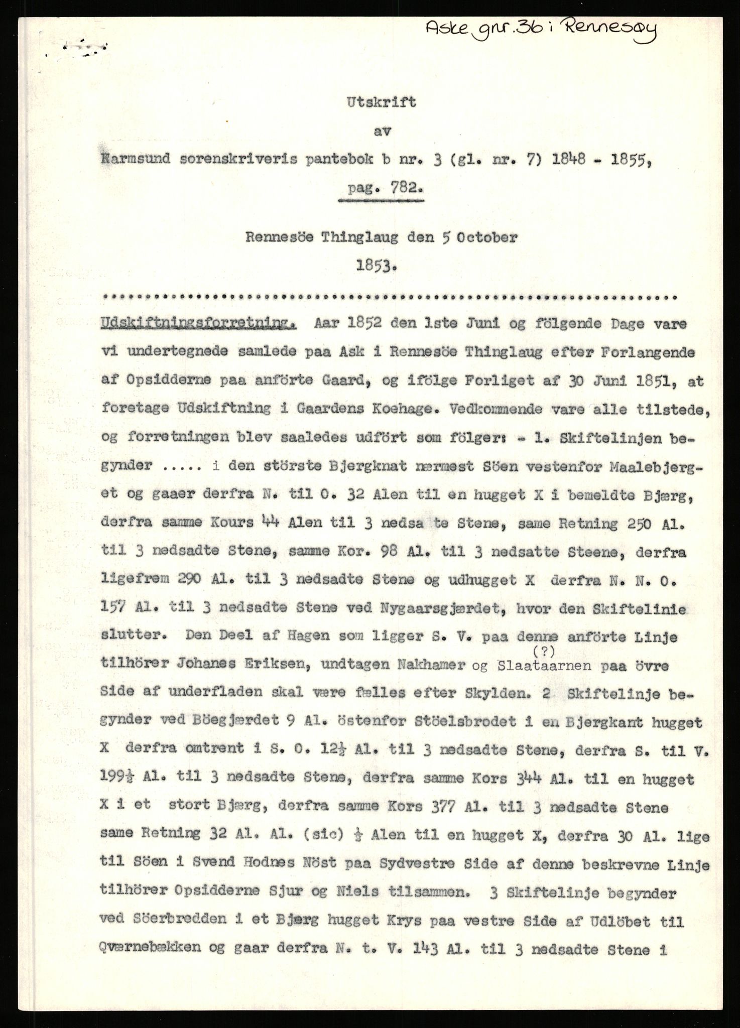 Statsarkivet i Stavanger, AV/SAST-A-101971/03/Y/Yj/L0002: Avskrifter sortert etter gårdsnavn: Amdal indre - Askeland, 1750-1930, p. 558