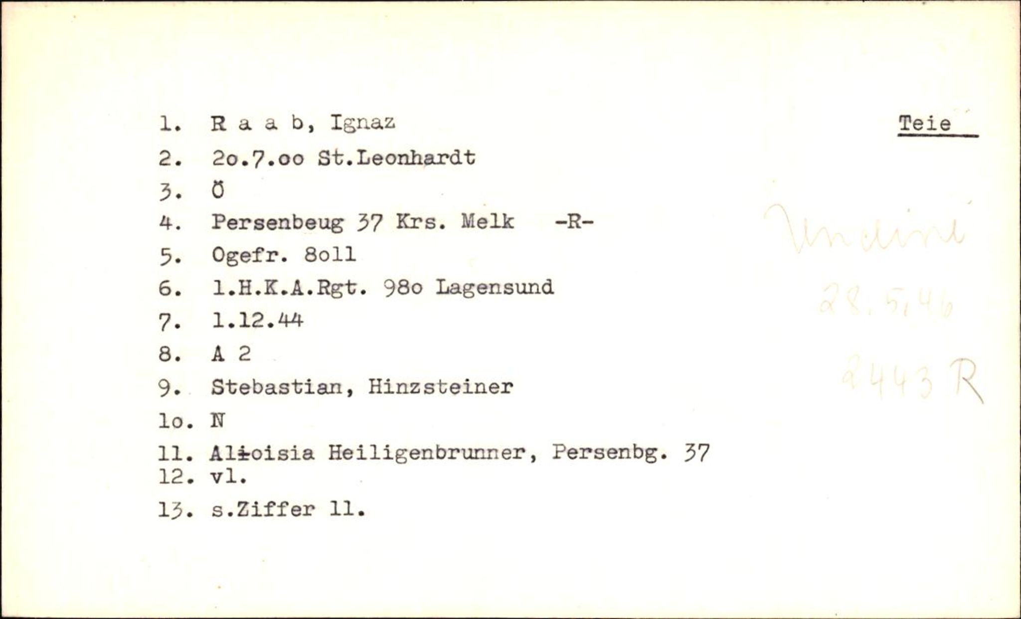 Hjemsendte tyskere , RA/RAFA-6487/D/Db/L0021: Paüls-Raglewaski, 1945-1947, p. 1222
