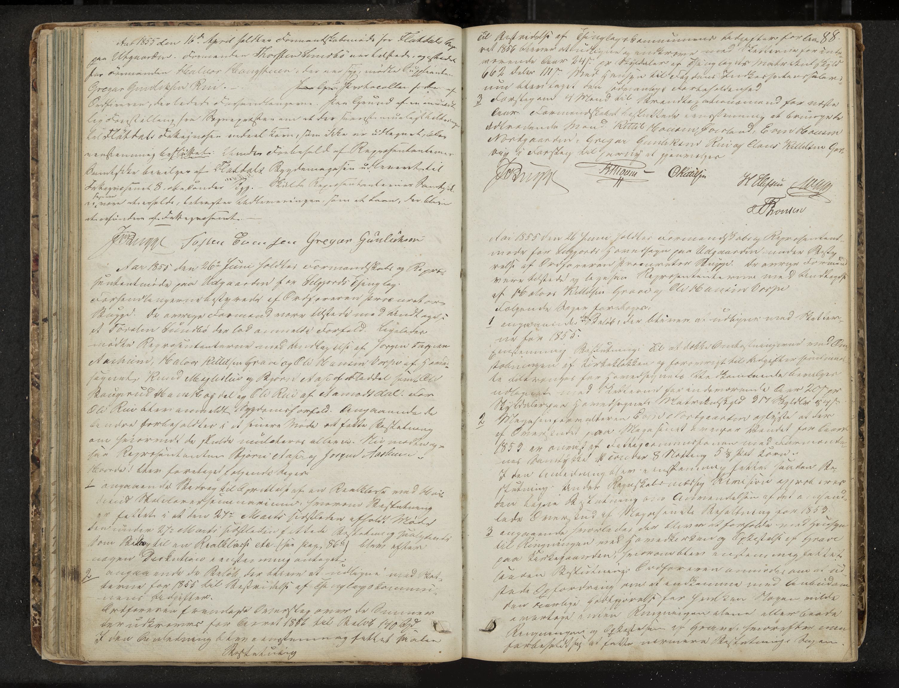 Seljord formannskap og sentraladministrasjon, IKAK/0828021/A/Aa/L0001: Møtebok med register, 1838-1879, p. 88