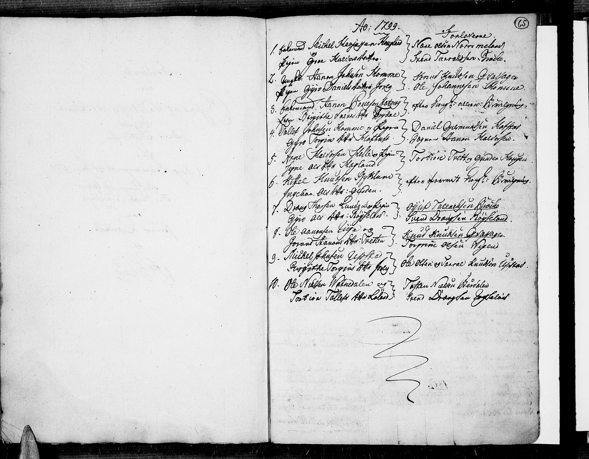 Valle sokneprestkontor, AV/SAK-1111-0044/F/Fa/Fac/L0003: Parish register (official) no. A 3, 1776-1790, p. 65