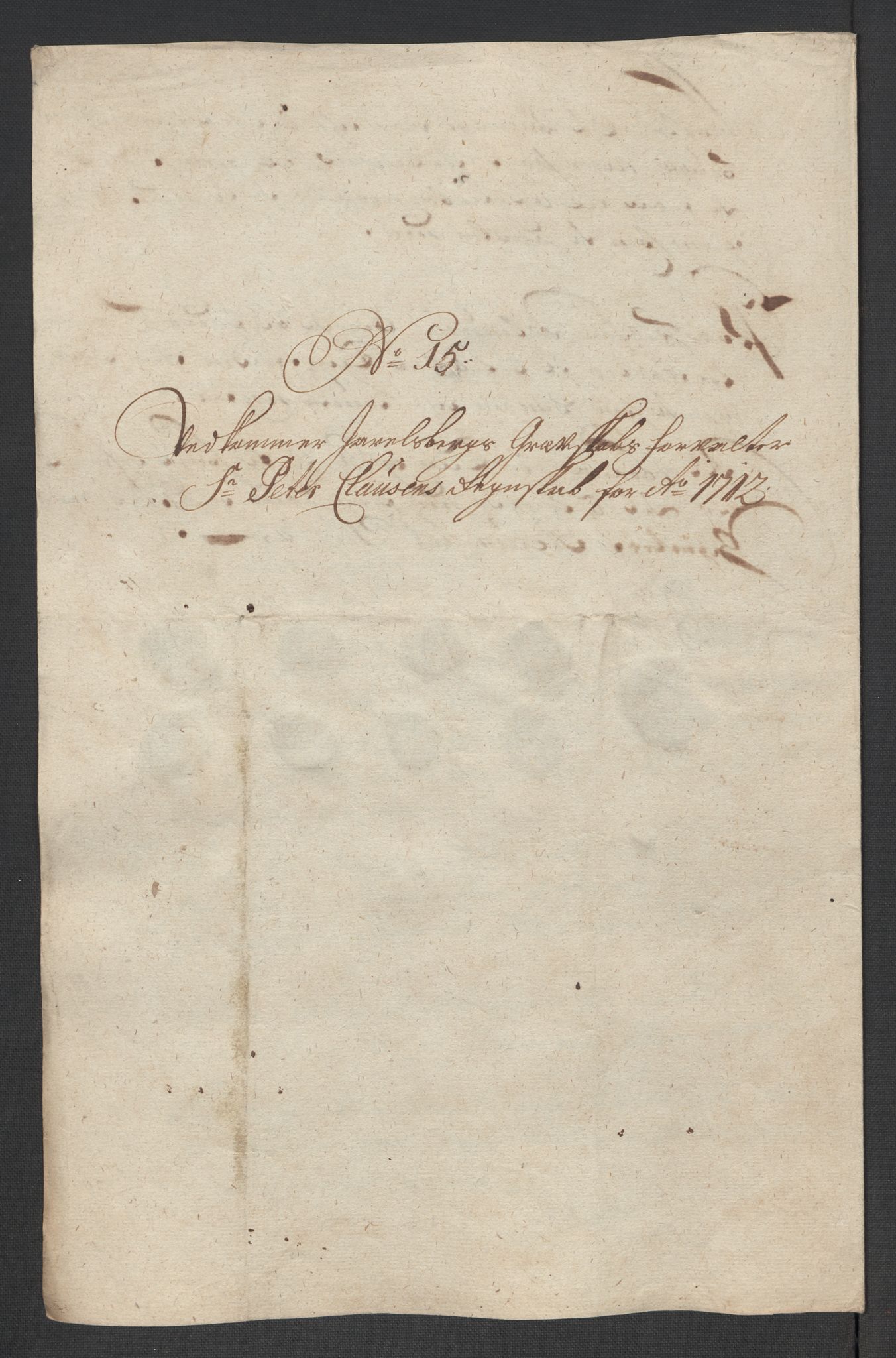Rentekammeret inntil 1814, Reviderte regnskaper, Fogderegnskap, RA/EA-4092/R32/L1877: Fogderegnskap Jarlsberg grevskap, 1712, p. 168