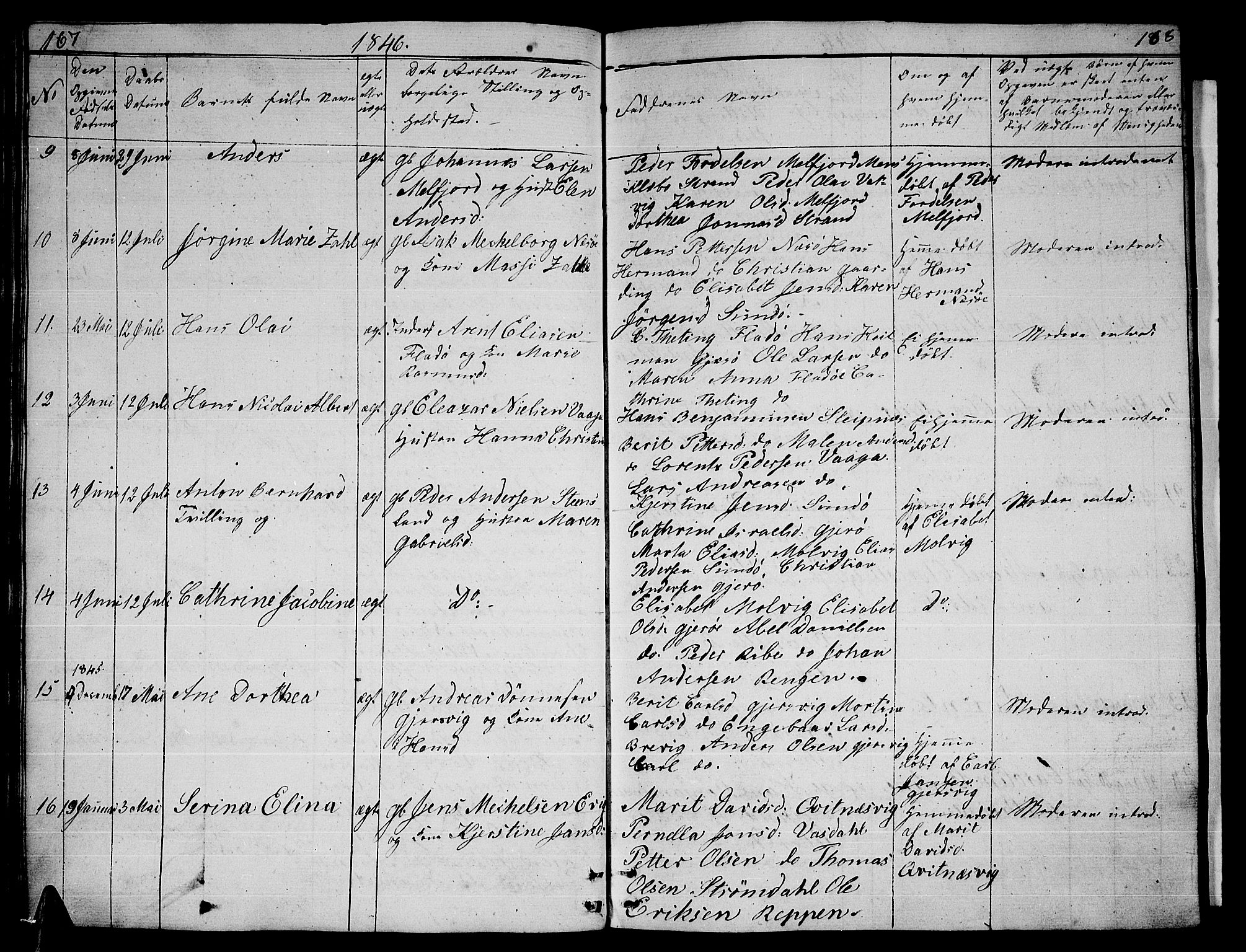 Ministerialprotokoller, klokkerbøker og fødselsregistre - Nordland, AV/SAT-A-1459/841/L0618: Parish register (copy) no. 841C02, 1833-1855, p. 167-168