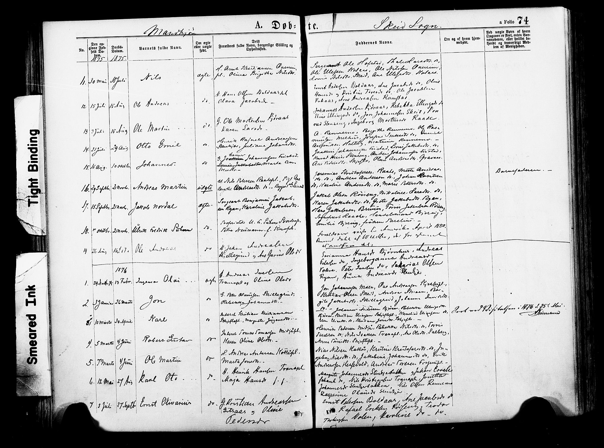 Ministerialprotokoller, klokkerbøker og fødselsregistre - Nord-Trøndelag, SAT/A-1458/735/L0348: Parish register (official) no. 735A09 /2, 1873-1883, p. 74