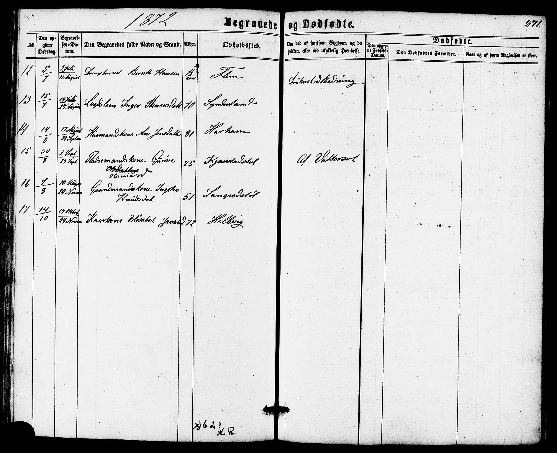 Ministerialprotokoller, klokkerbøker og fødselsregistre - Møre og Romsdal, AV/SAT-A-1454/536/L0498: Parish register (official) no. 536A07, 1862-1875, p. 271