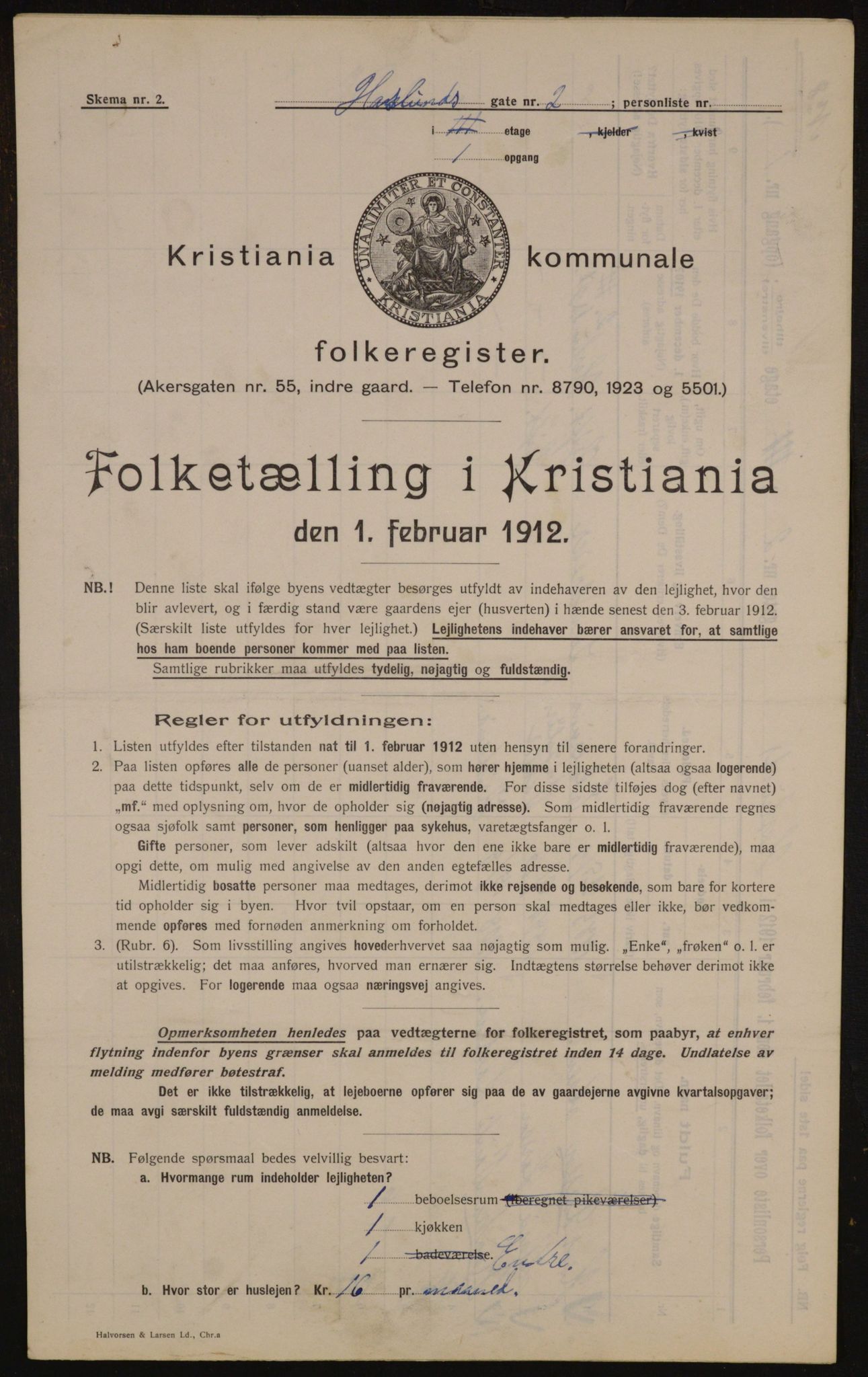 OBA, Municipal Census 1912 for Kristiania, 1912, p. 35281