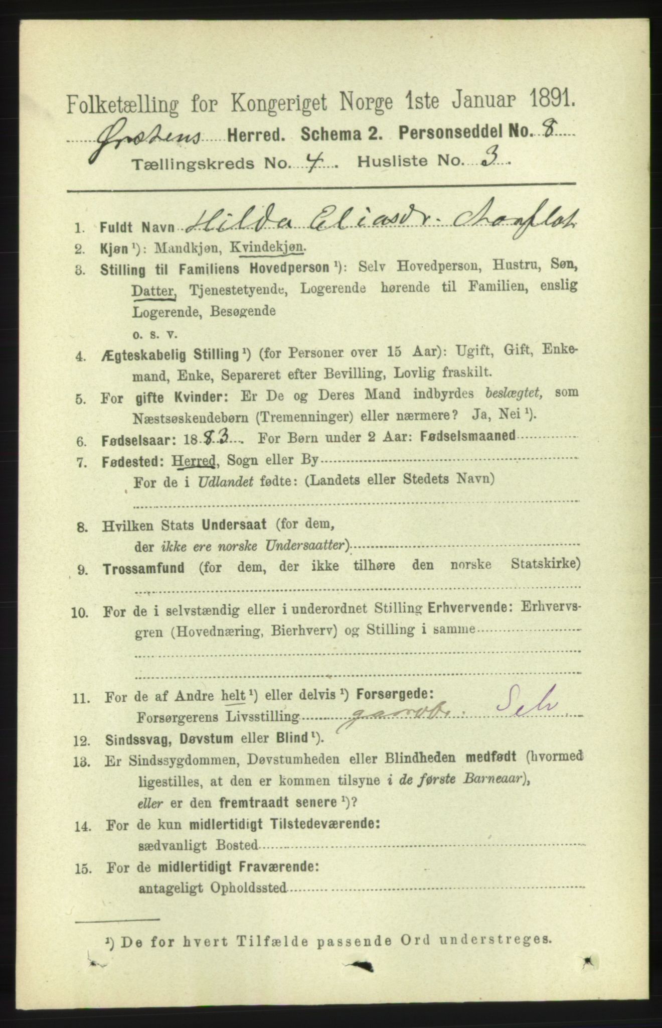 RA, 1891 census for 1520 Ørsta, 1891, p. 1696