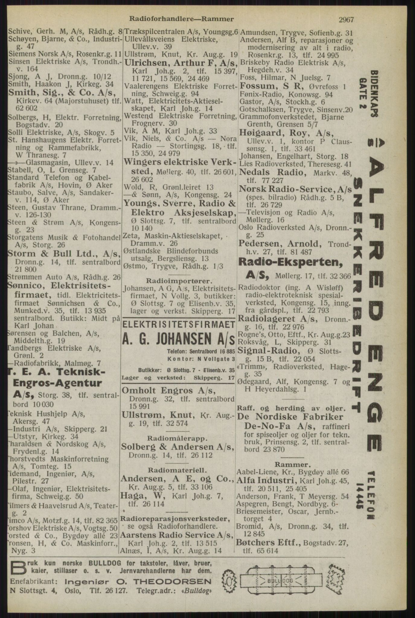 Kristiania/Oslo adressebok, PUBL/-, 1944, p. 2967