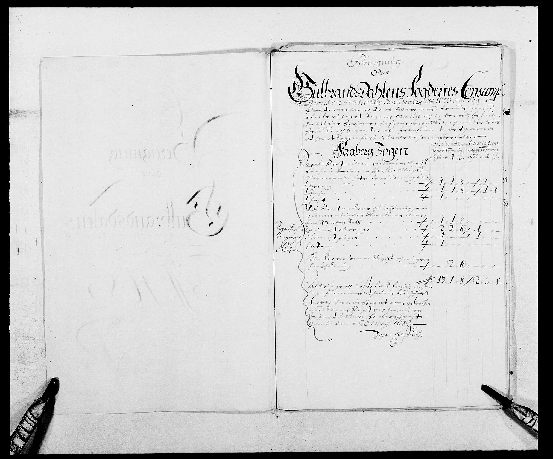 Rentekammeret inntil 1814, Reviderte regnskaper, Fogderegnskap, RA/EA-4092/R17/L1158: Fogderegnskap Gudbrandsdal, 1682-1689, p. 256
