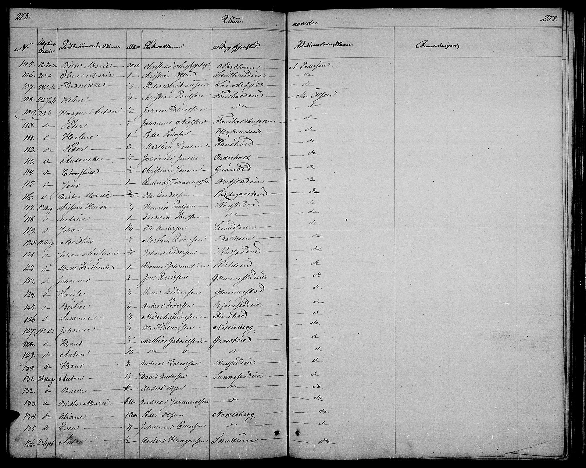 Østre Toten prestekontor, AV/SAH-PREST-104/H/Ha/Hab/L0002: Parish register (copy) no. 2, 1840-1847, p. 278