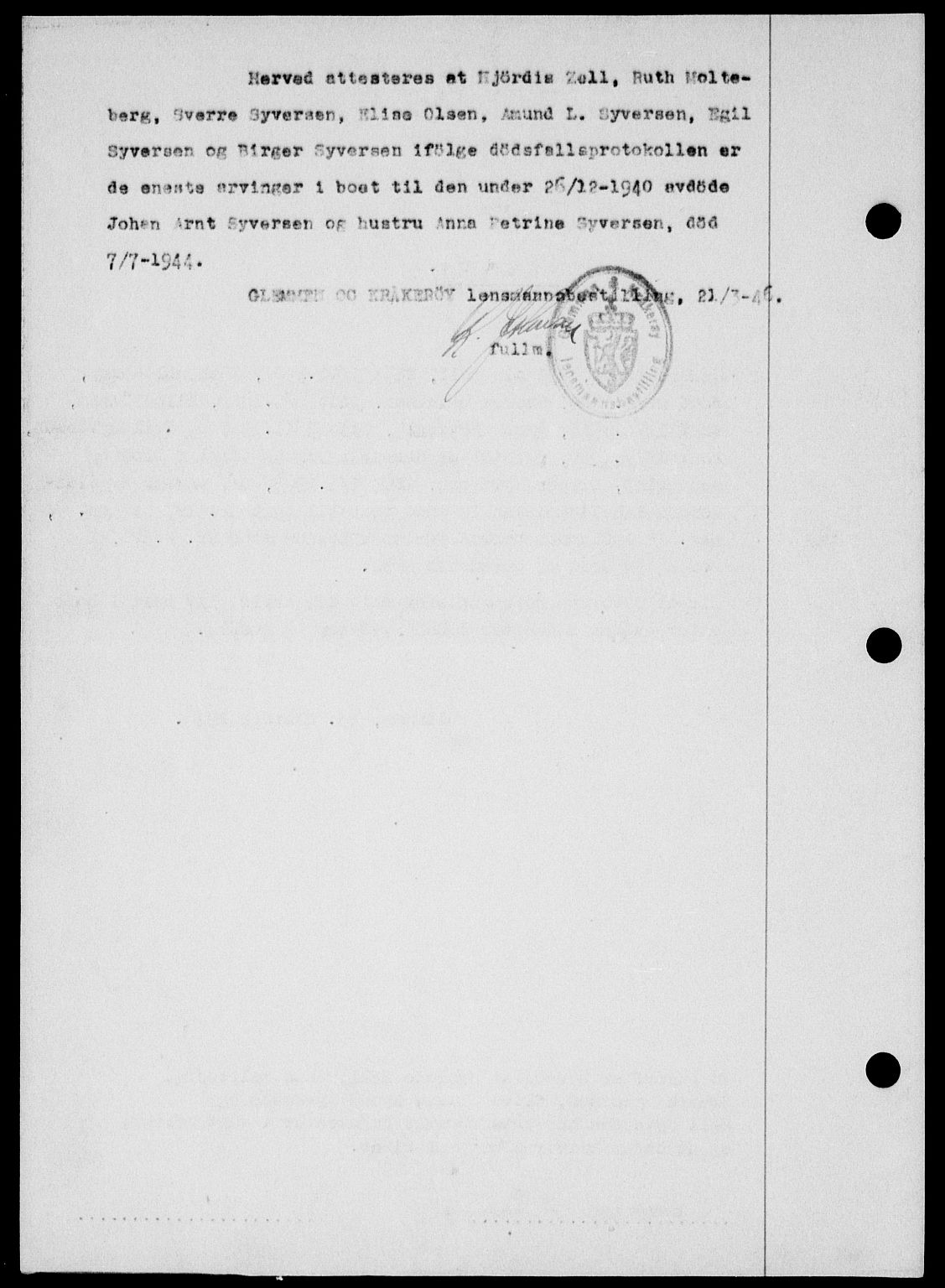 Onsøy sorenskriveri, SAO/A-10474/G/Ga/Gab/L0015: Mortgage book no. II A-15, 1945-1946, Diary no: : 606/1946
