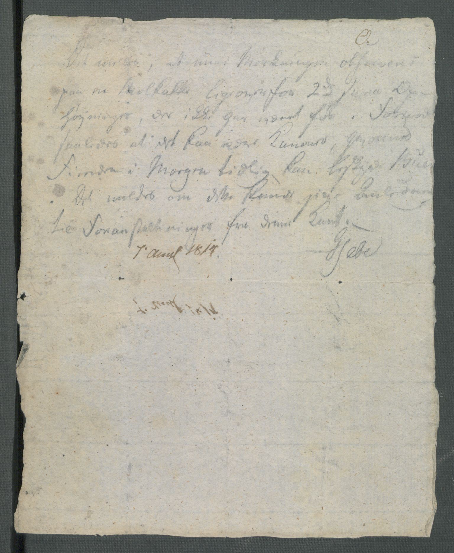 Forskjellige samlinger, Historisk-kronologisk samling, AV/RA-EA-4029/G/Ga/L0009A: Historisk-kronologisk samling. Dokumenter fra januar og ut september 1814. , 1814, p. 281