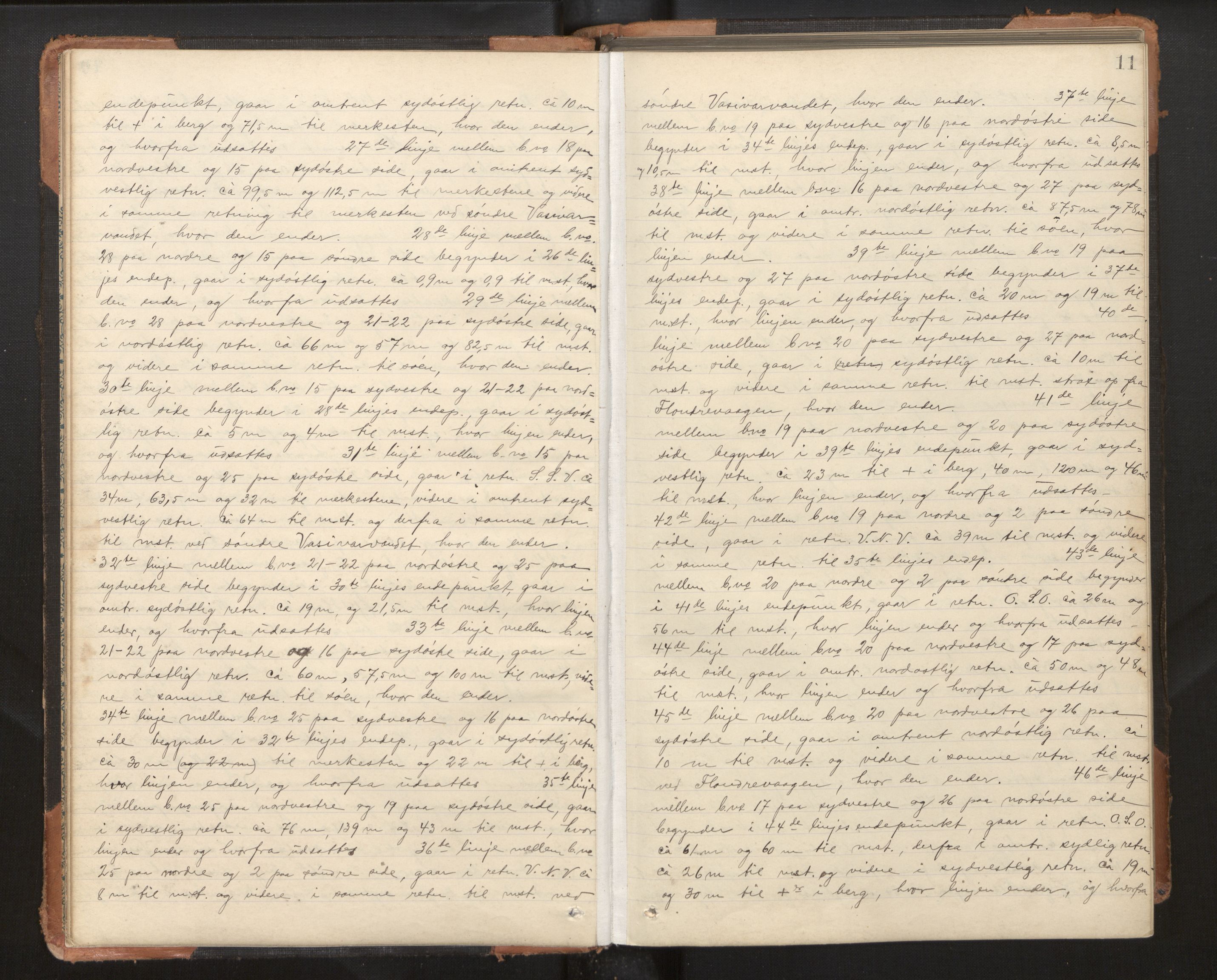 Hordaland jordskiftedøme - II Ytre Nordhordland jordskiftedistrikt, AV/SAB-A-6901/A/Aa/L0011: Forhandlingsprotokoll, 1903-1908, p. 10b-11a
