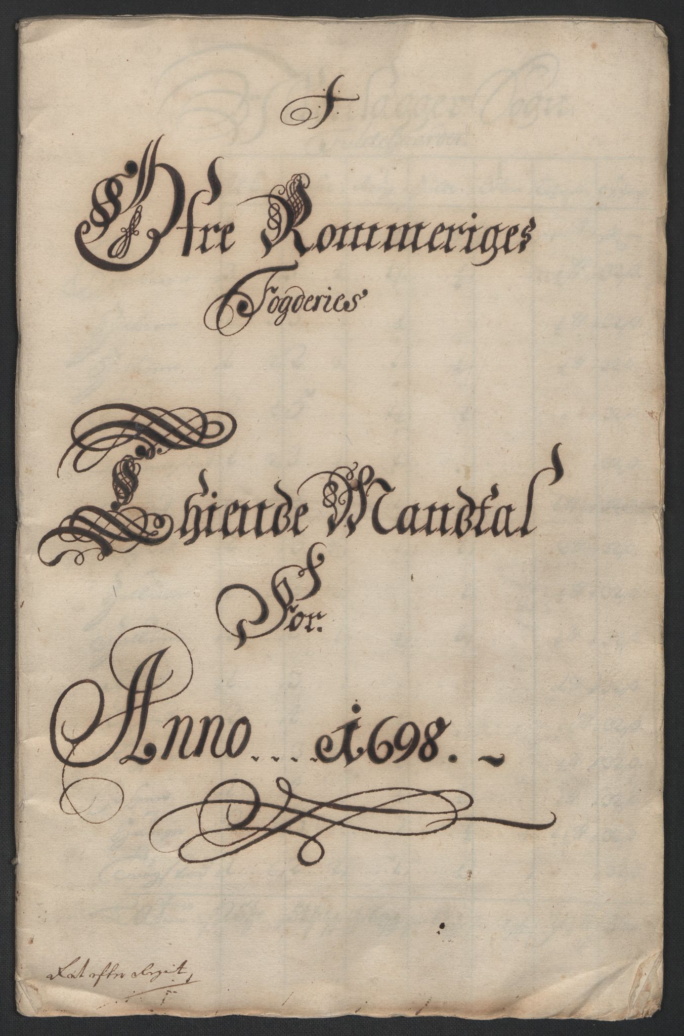 Rentekammeret inntil 1814, Reviderte regnskaper, Fogderegnskap, AV/RA-EA-4092/R12/L0710: Fogderegnskap Øvre Romerike, 1698, p. 27