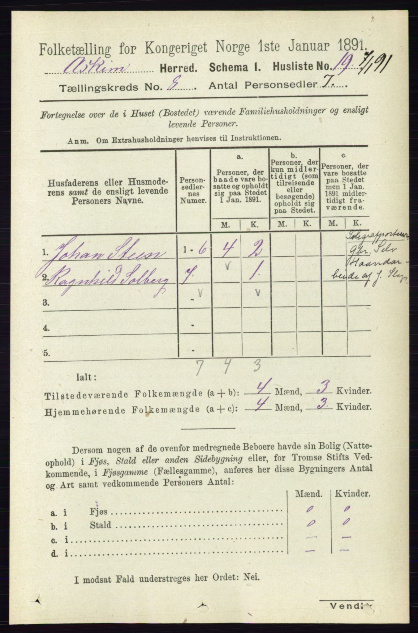 RA, 1891 census for 0124 Askim, 1891, p. 1232