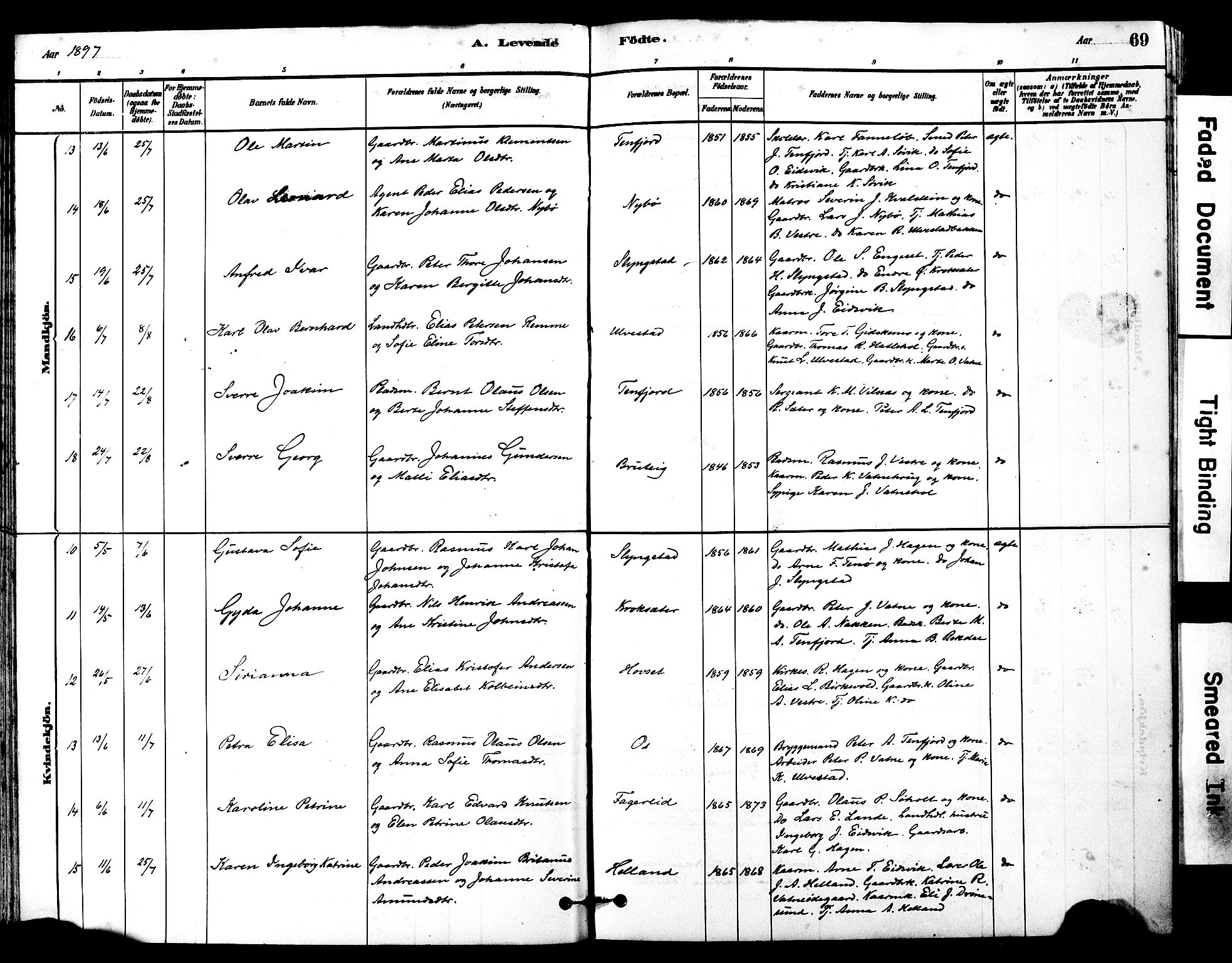 Ministerialprotokoller, klokkerbøker og fødselsregistre - Møre og Romsdal, AV/SAT-A-1454/525/L0374: Parish register (official) no. 525A04, 1880-1899, p. 69