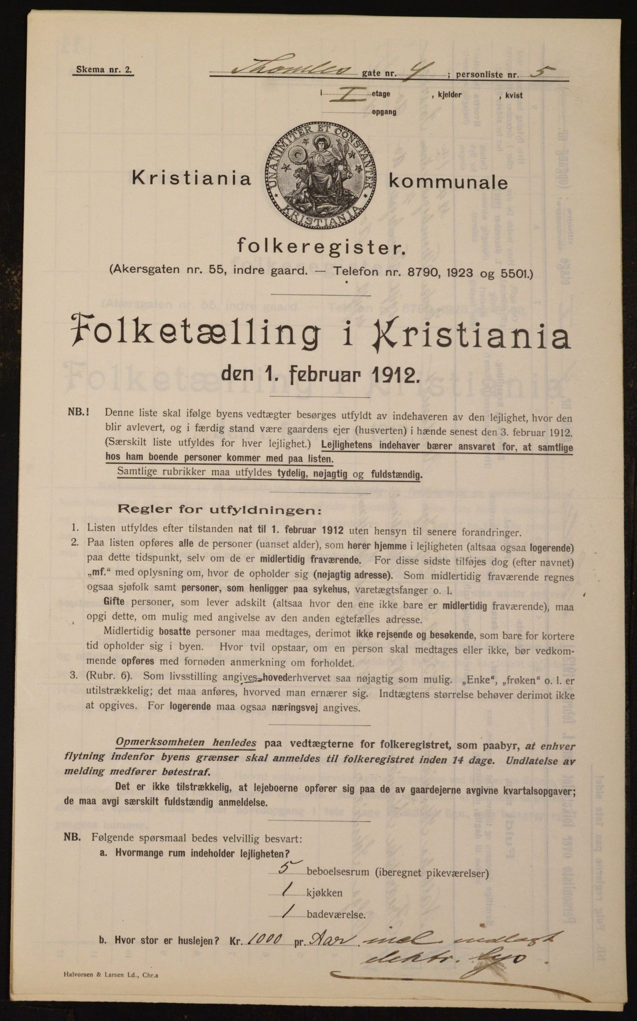 OBA, Municipal Census 1912 for Kristiania, 1912, p. 109221