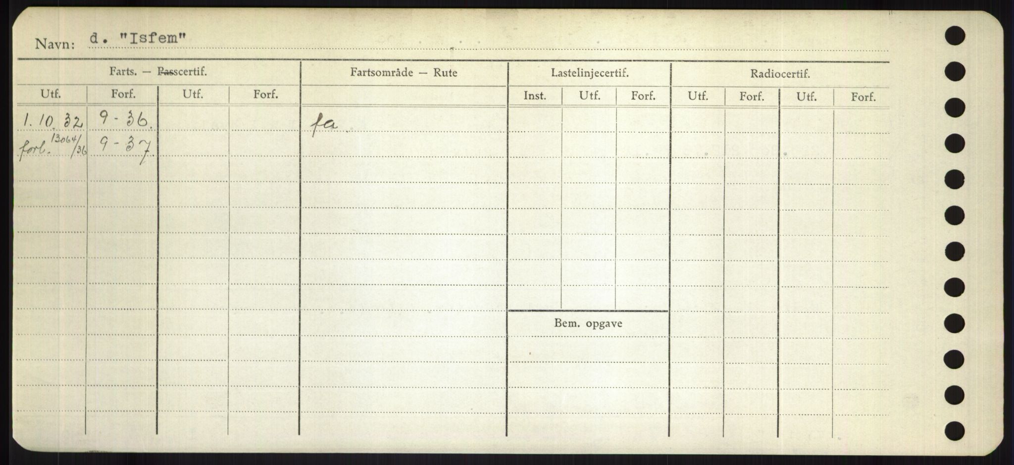 Sjøfartsdirektoratet med forløpere, Skipsmålingen, AV/RA-S-1627/H/Hd/L0018: Fartøy, I, p. 270