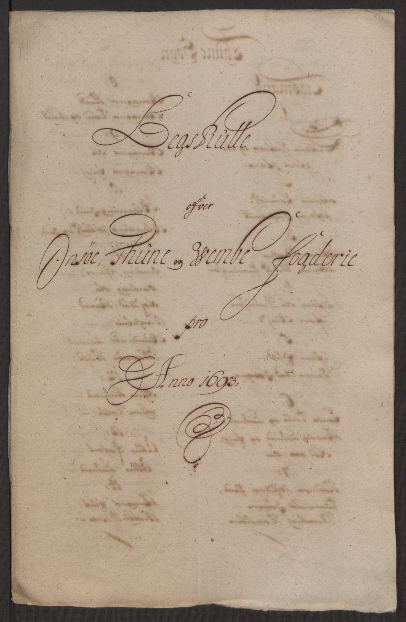 Rentekammeret inntil 1814, Reviderte regnskaper, Fogderegnskap, AV/RA-EA-4092/R03/L0120: Fogderegnskap Onsøy, Tune, Veme og Åbygge fogderi, 1692-1693, p. 361