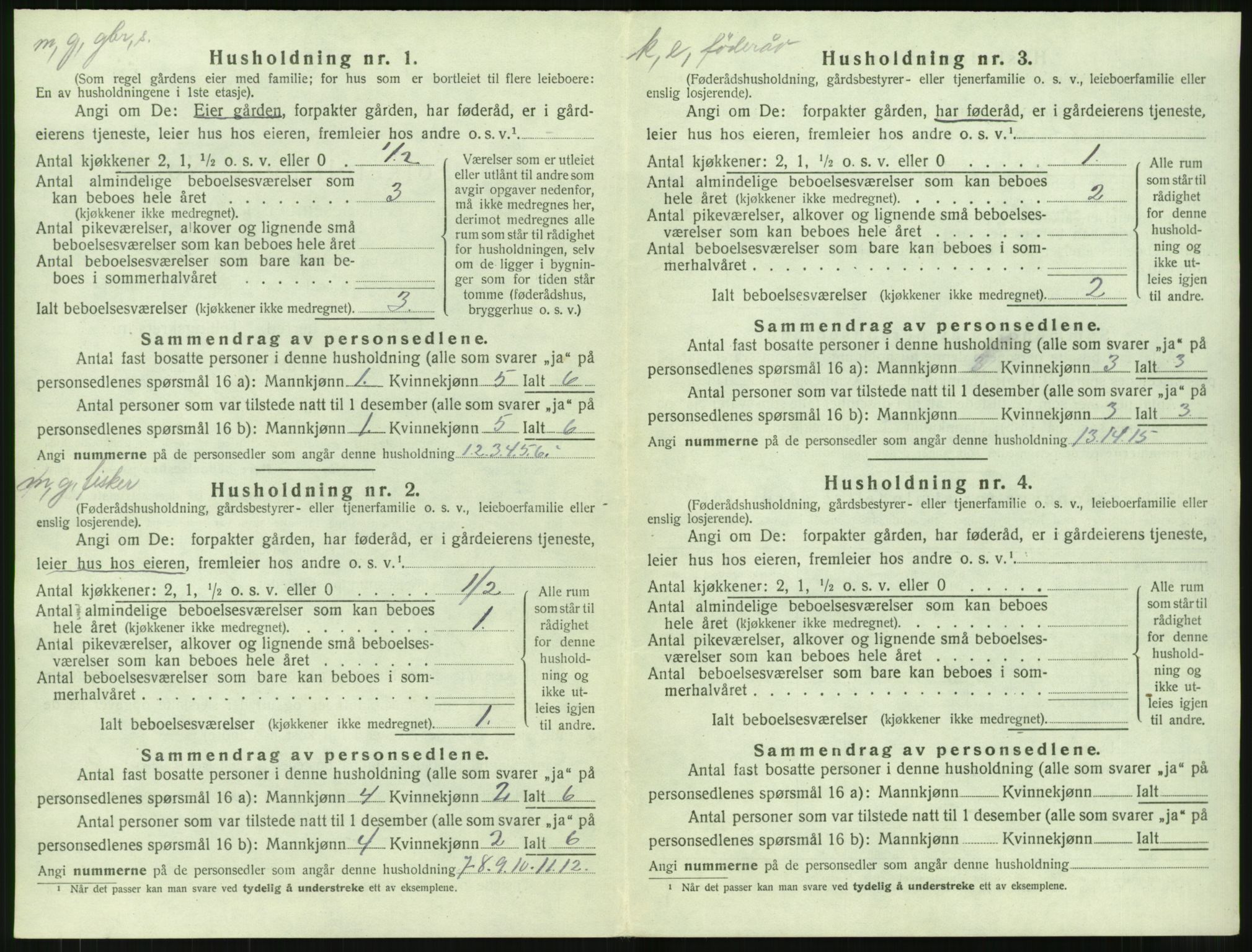 SAT, 1920 census for Giske, 1920, p. 505