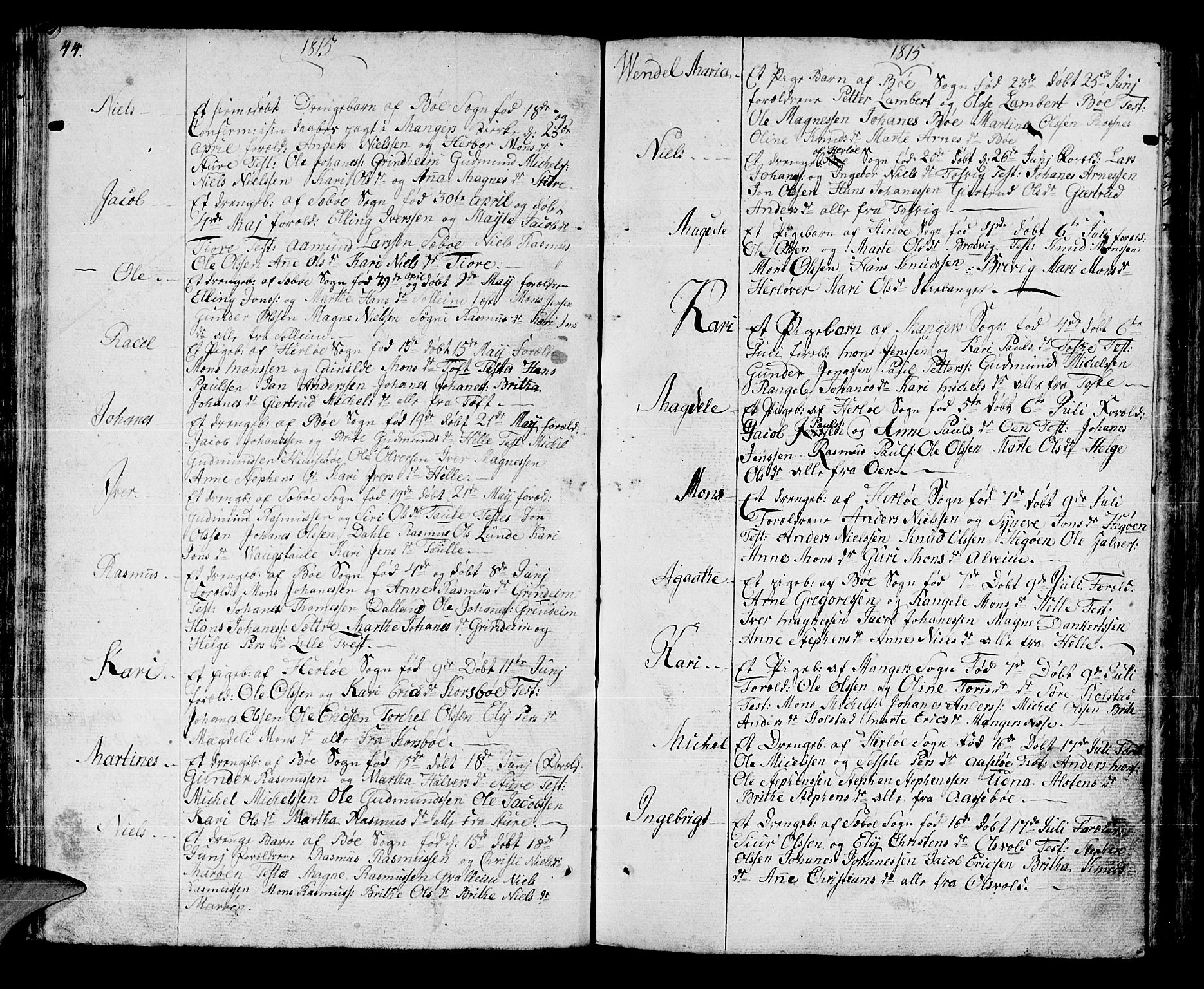 Manger sokneprestembete, AV/SAB-A-76801/H/Haa: Parish register (official) no. A 2, 1792-1815, p. 140