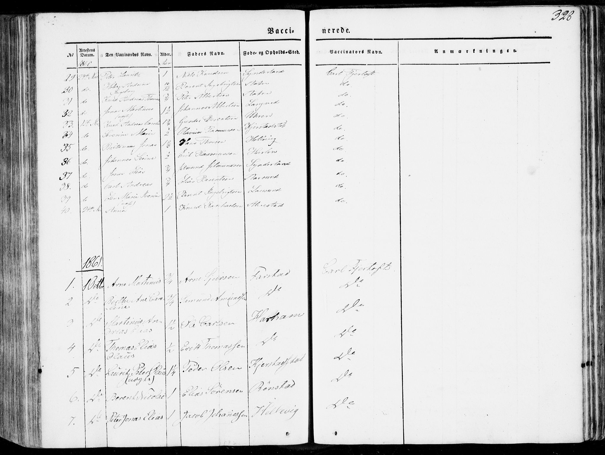Ministerialprotokoller, klokkerbøker og fødselsregistre - Møre og Romsdal, SAT/A-1454/536/L0497: Parish register (official) no. 536A06, 1845-1865, p. 328