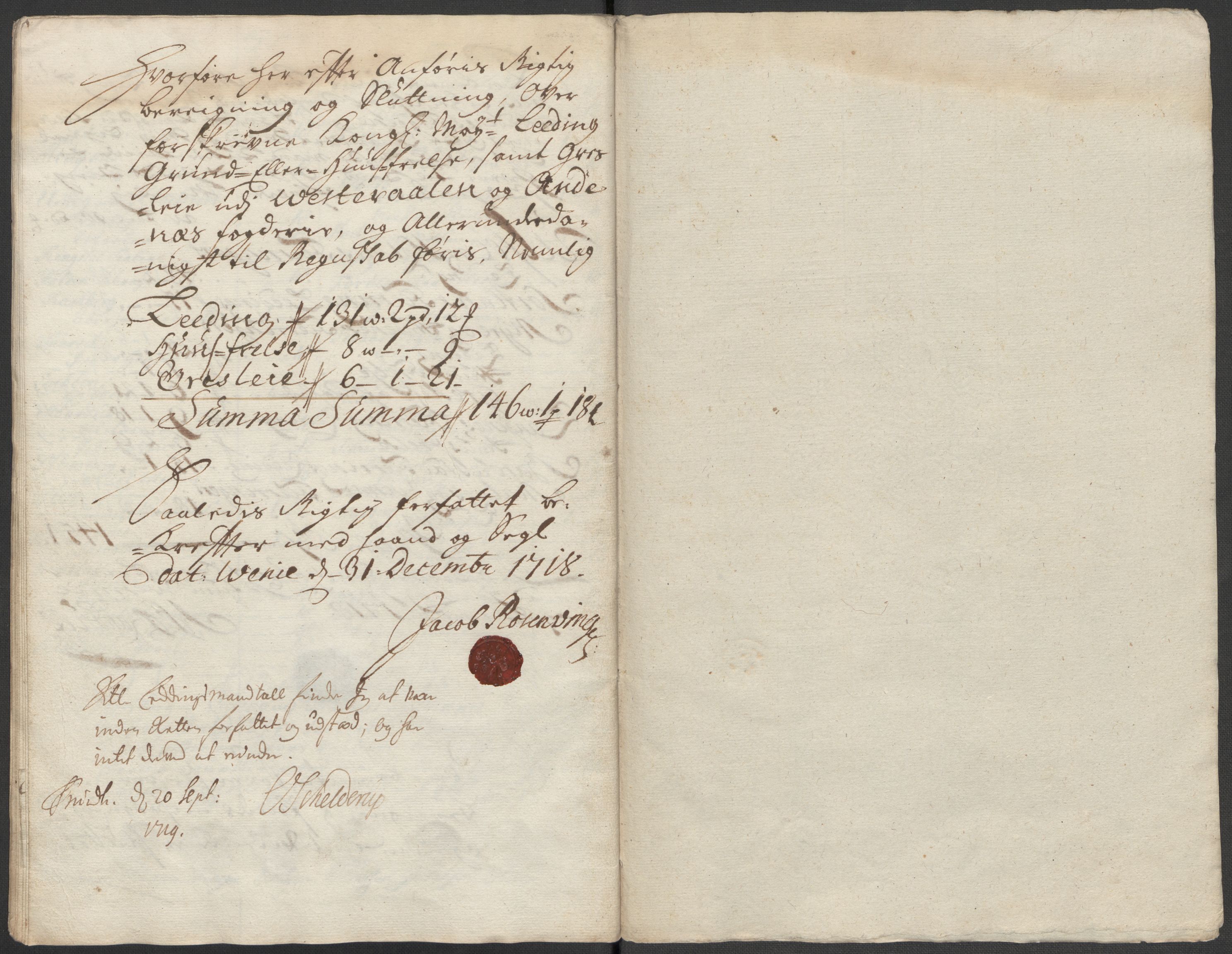 Rentekammeret inntil 1814, Reviderte regnskaper, Fogderegnskap, AV/RA-EA-4092/R67/L4684: Fogderegnskap Vesterålen, Andenes og Lofoten, 1718, p. 223