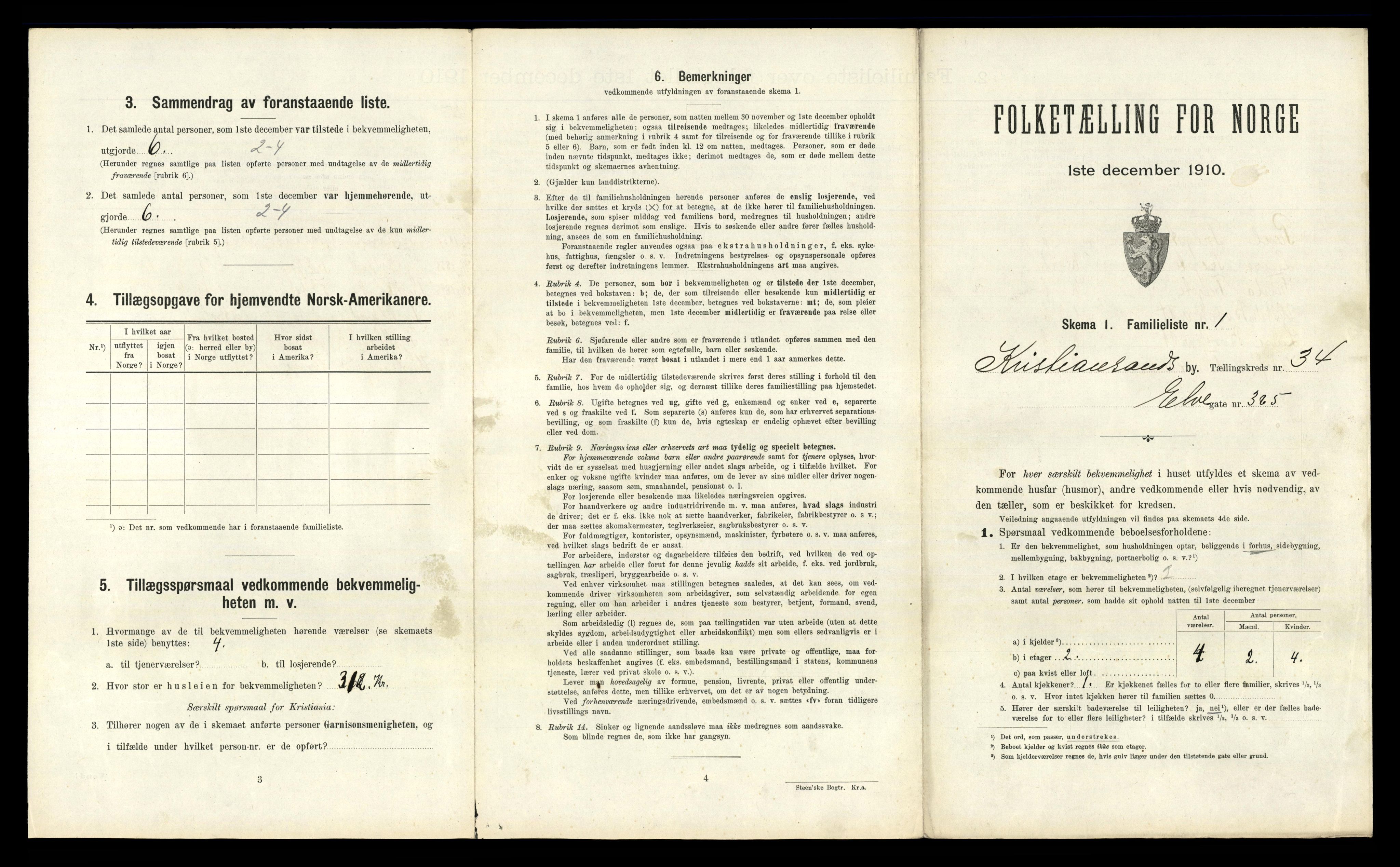 RA, 1910 census for Kristiansand, 1910, p. 8764