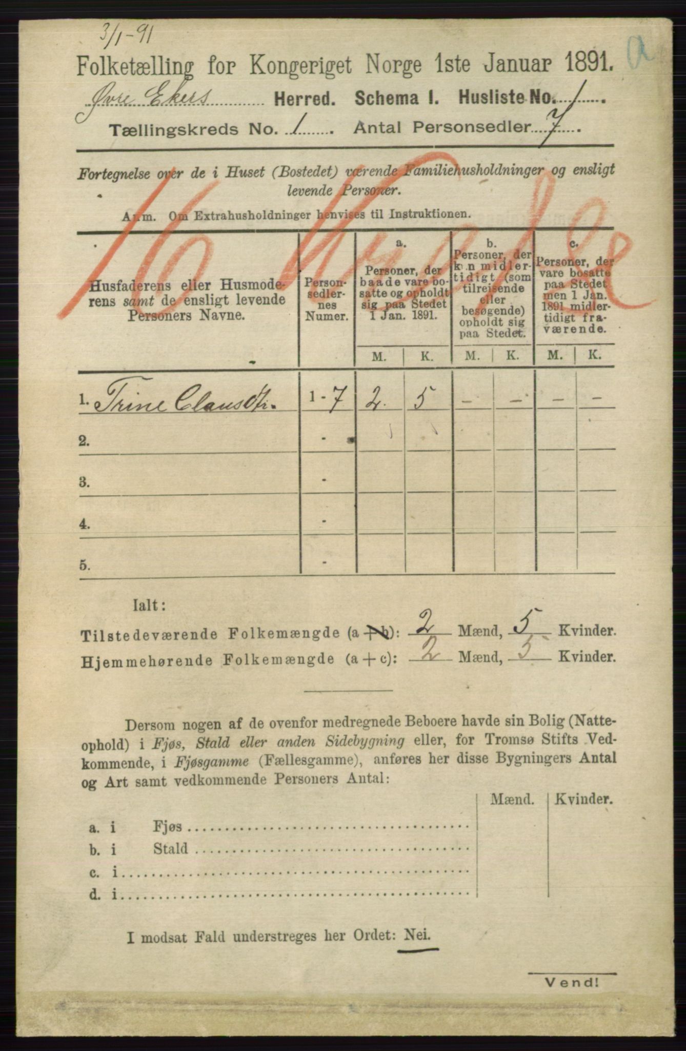 RA, 1891 census for 0624 Øvre Eiker, 1891, p. 59